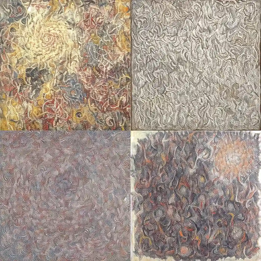 马克·托贝 mark tobey风格midjourney AI绘画作品 -马克·托贝 mark tobey风格midjourney AI绘画作品