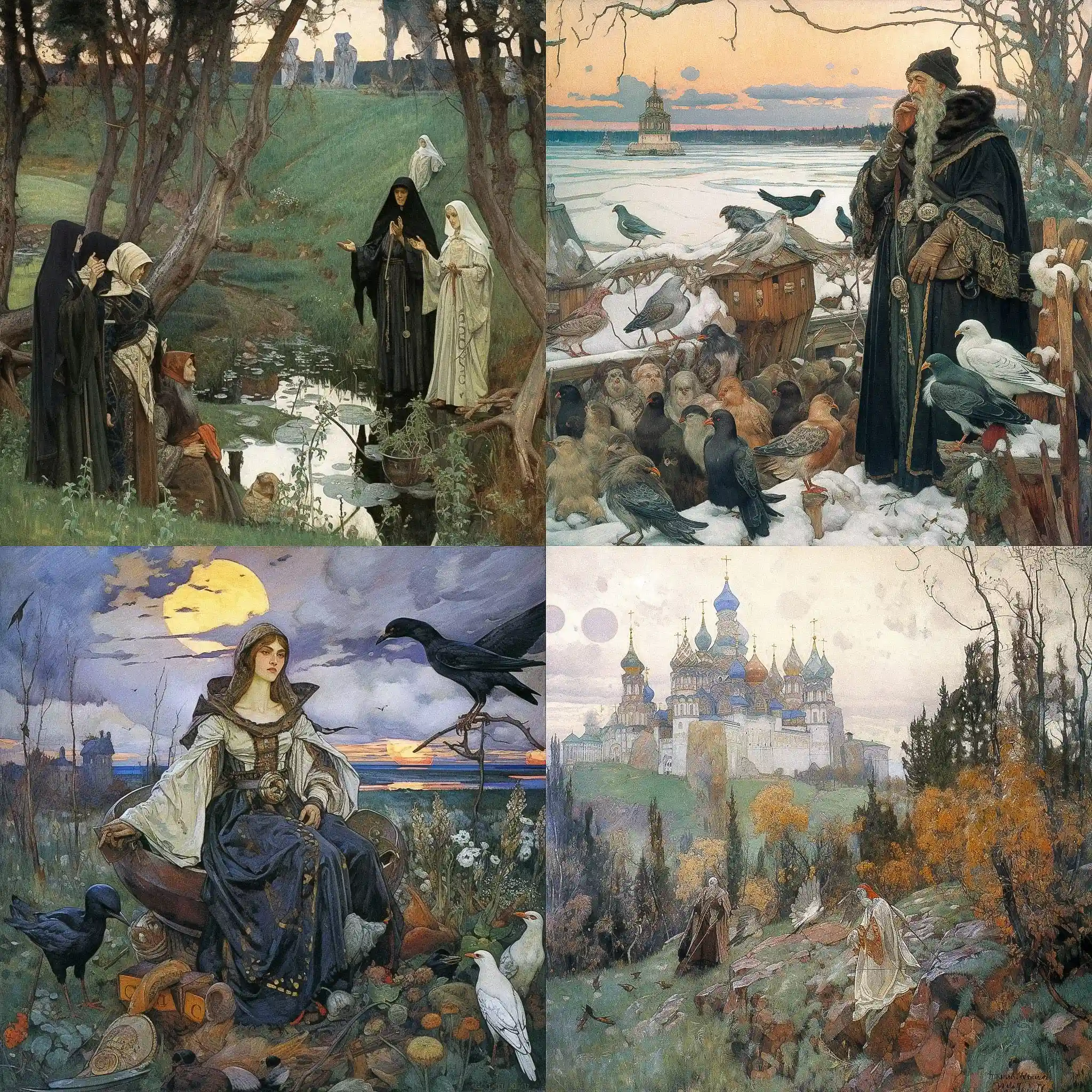 维克托·瓦斯涅佐夫 viktor vasnetsov风格midjourney AI绘画作品 -维克托·瓦斯涅佐夫 viktor vasnetsov风格midjourney AI绘画作品