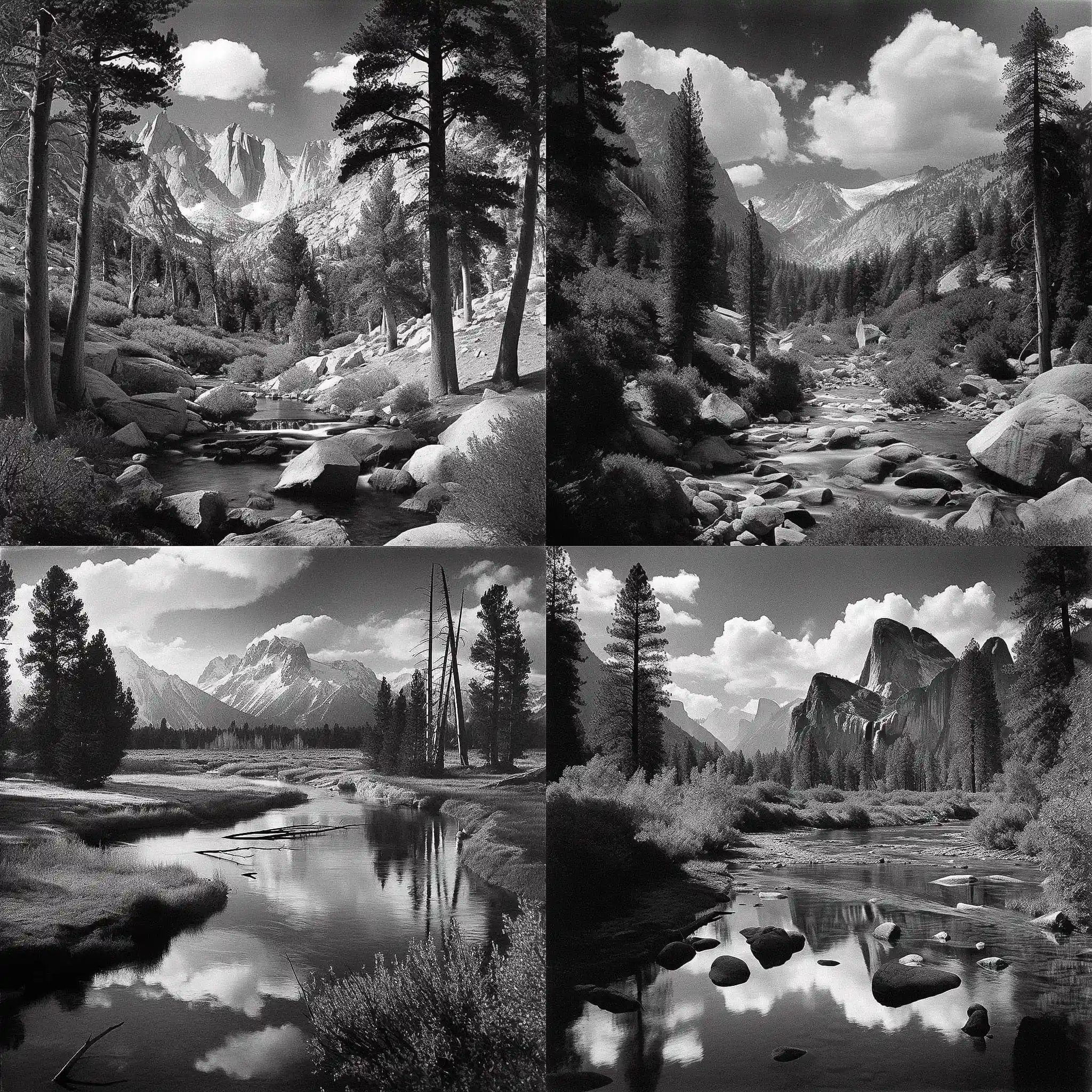 安塞尔·亚当斯 ansel adams风格midjourney AI绘画作品 -安塞尔·亚当斯 ansel adams风格midjourney AI绘画作品