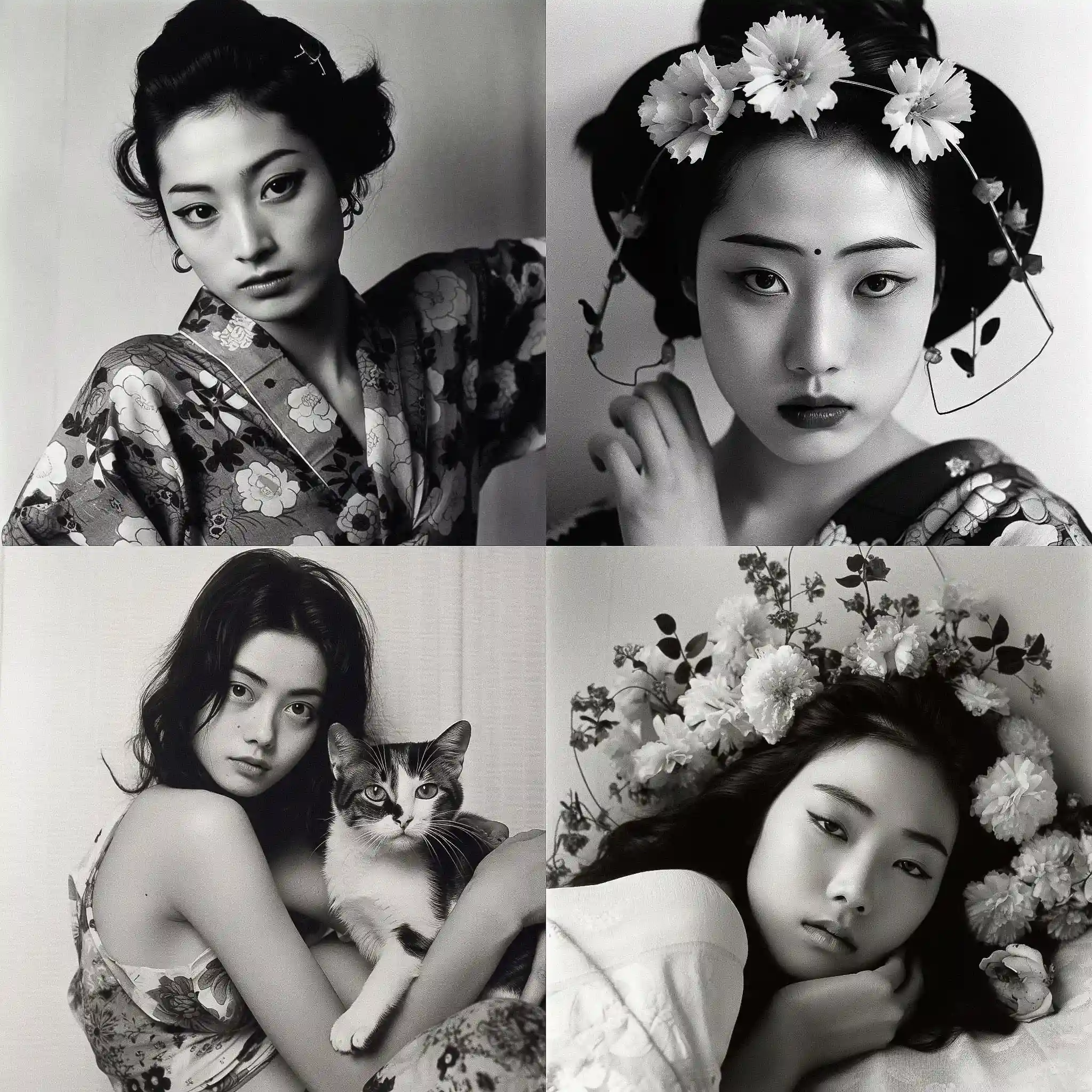 -荒木经惟 nobuyoshi araki风格midjourney AI绘画作品