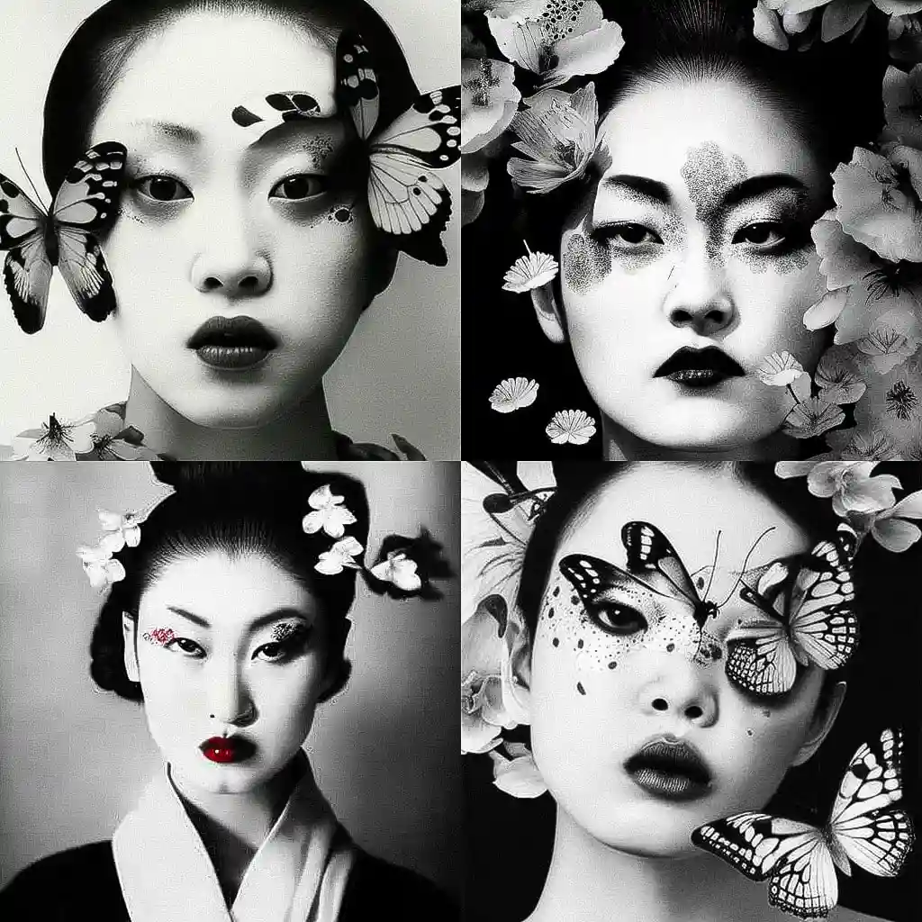 荒木经惟 nobuyoshi araki风格midjourney AI绘画作品 -荒木经惟 nobuyoshi araki风格midjourney AI绘画作品