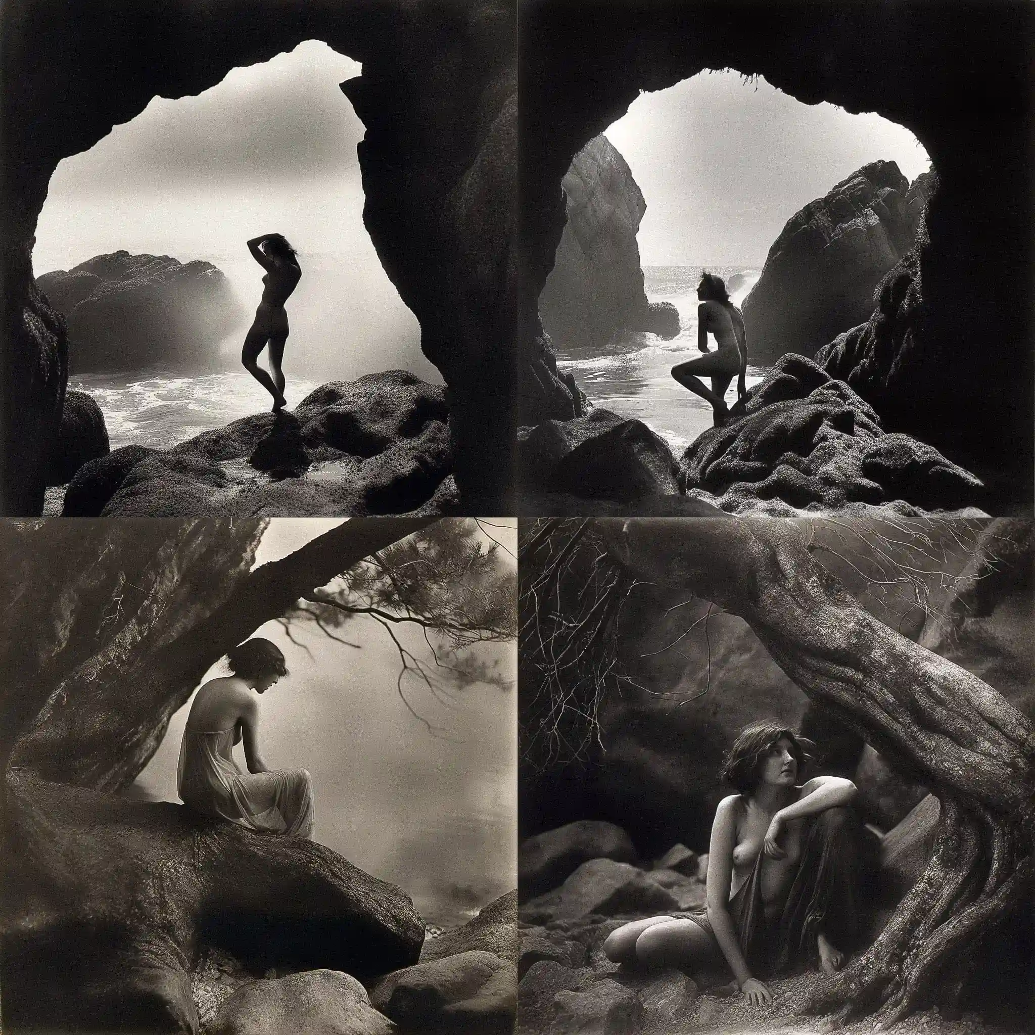 -安妮·布里格曼 anne brigman风格midjourney AI绘画作品