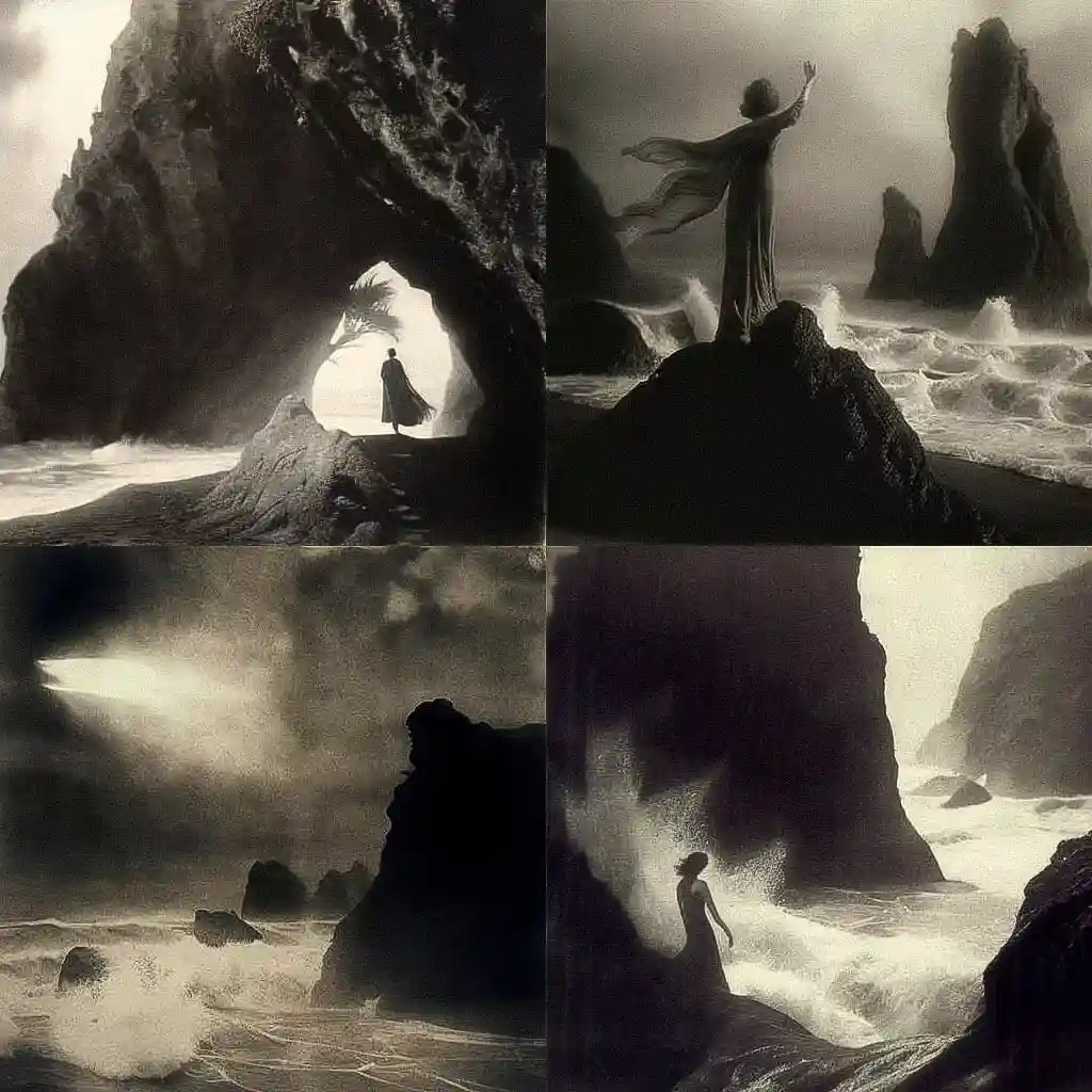 -安妮·布里格曼 anne brigman风格midjourney AI绘画作品