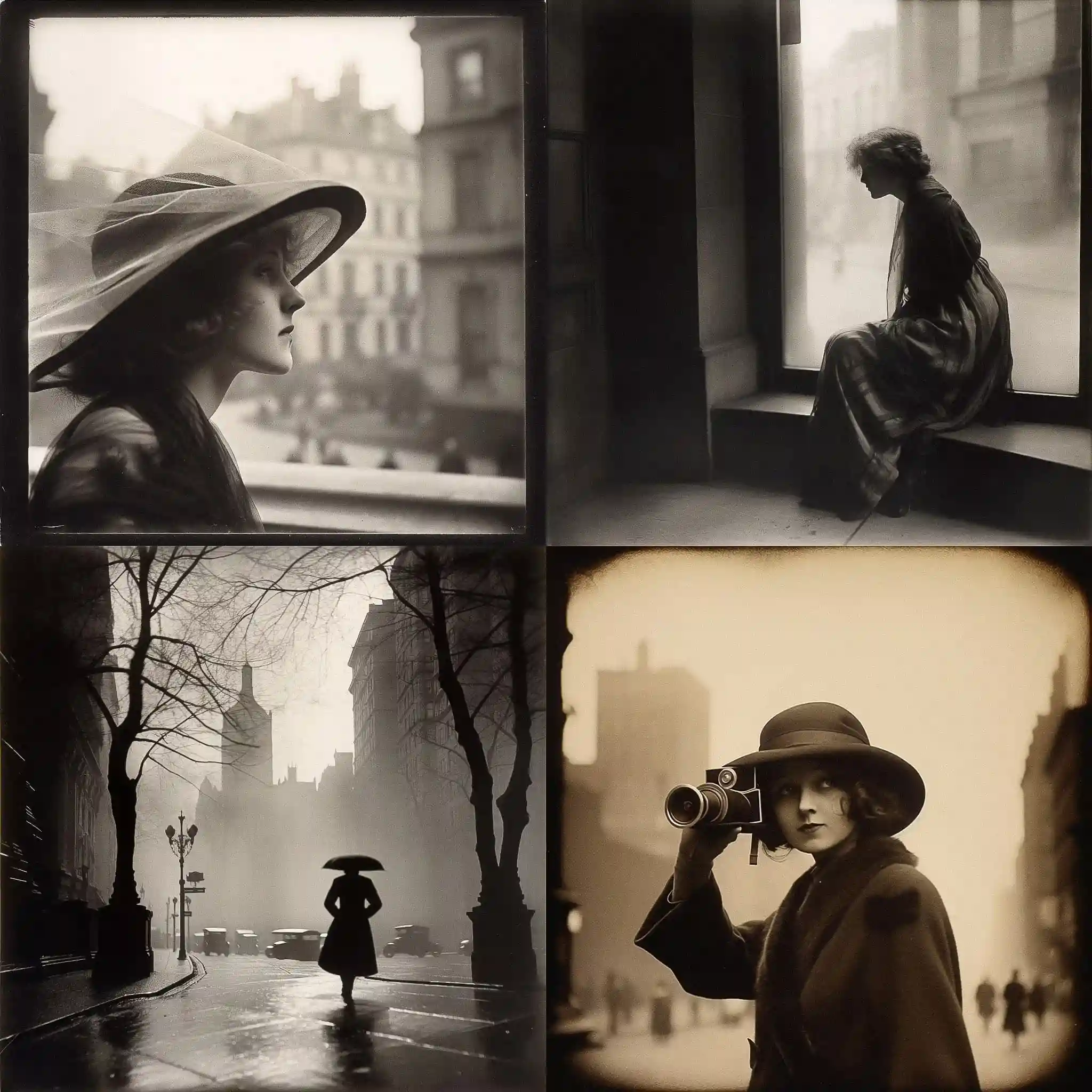 -阿尔文·兰格登·柯本 alvin langdon coburn风格midjourney AI绘画作品