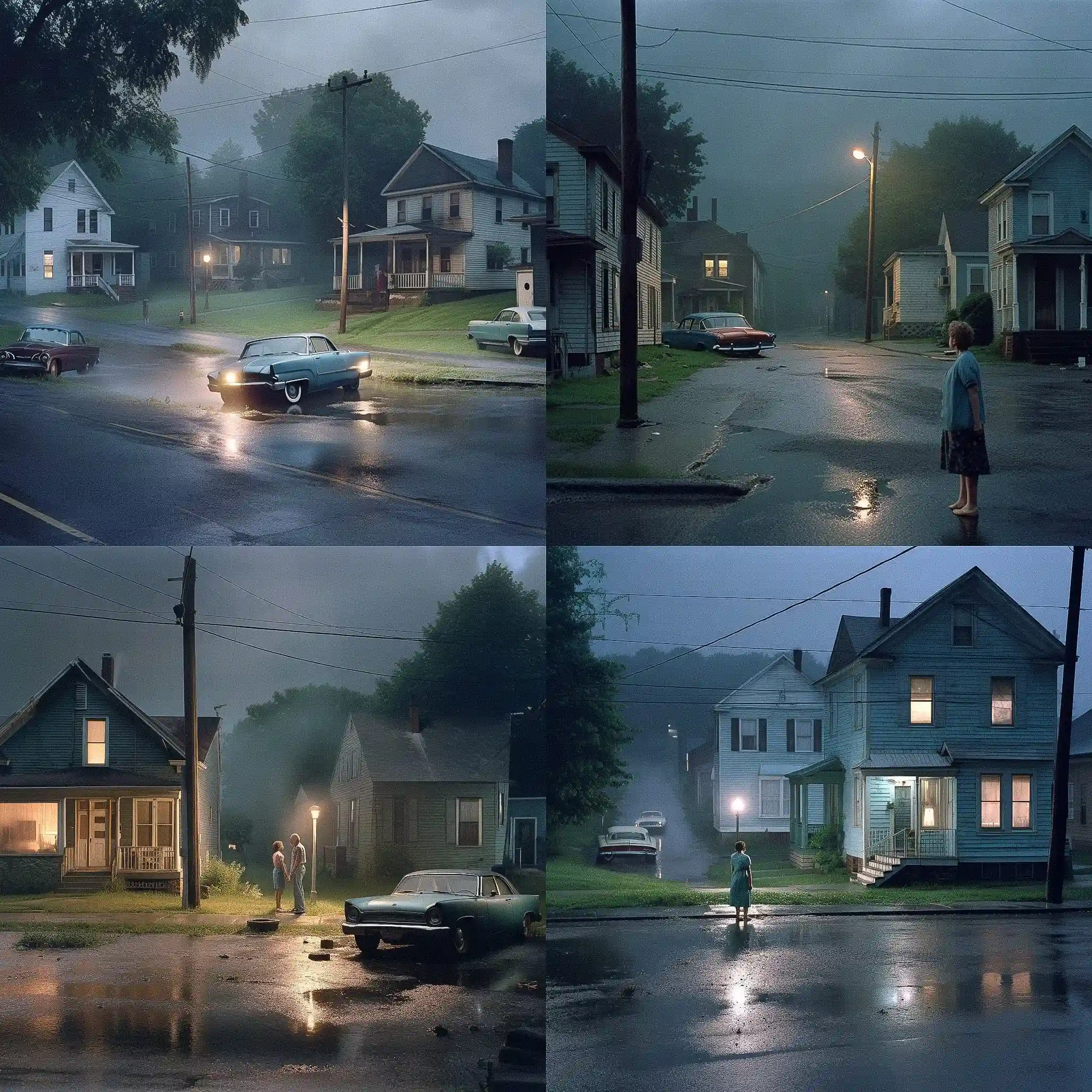 -格雷戈里·克鲁德森 gregory crewdson风格midjourney AI绘画作品