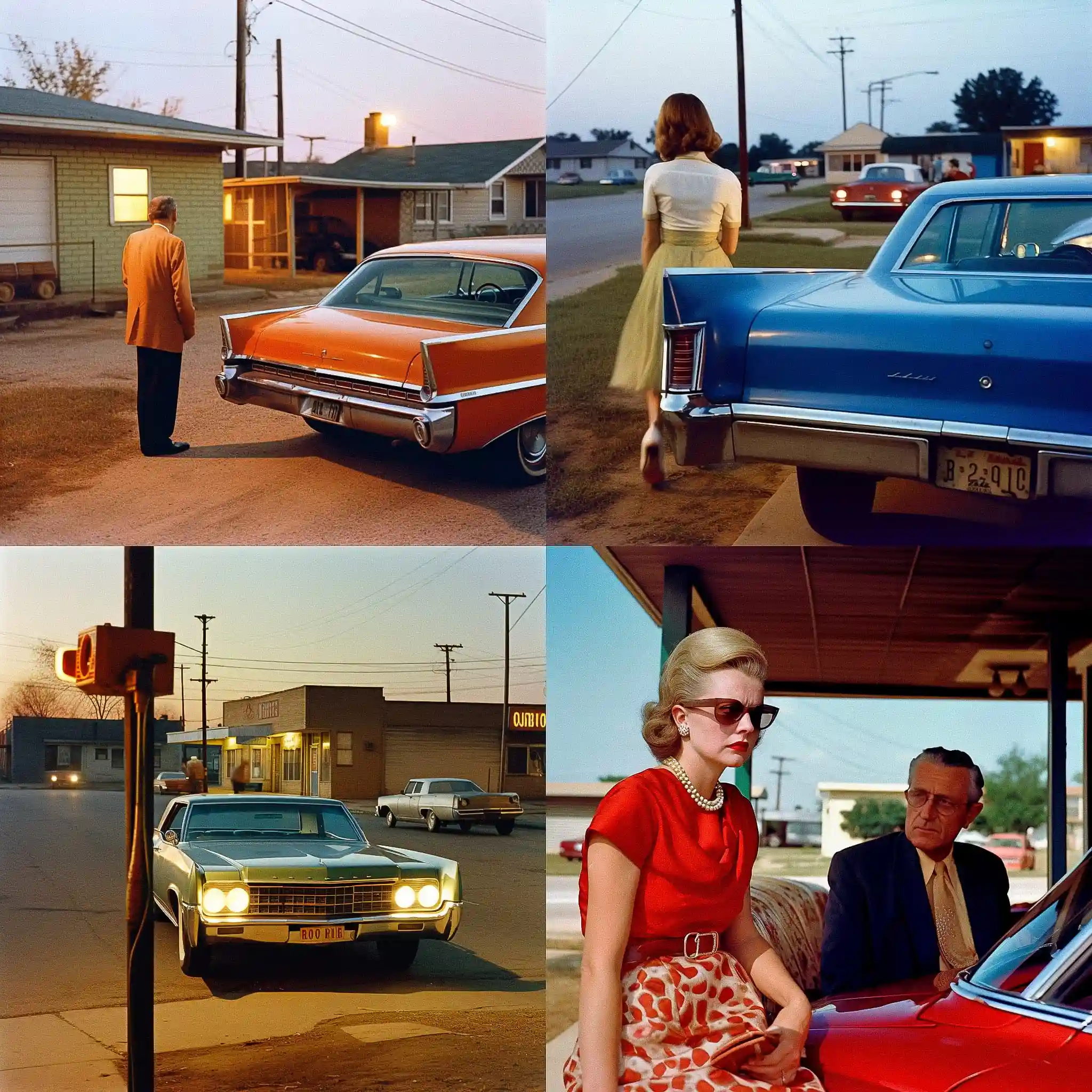 威廉·埃格尔斯顿 william eggleston风格midjourney AI绘画作品 -威廉·埃格尔斯顿 william eggleston风格midjourney AI绘画作品