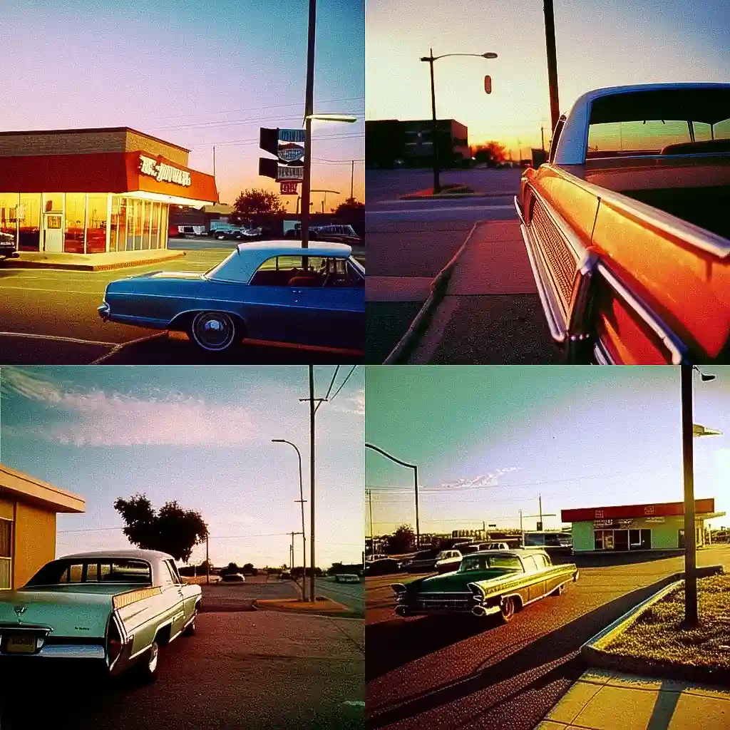 威廉·埃格尔斯顿 william eggleston风格midjourney AI绘画作品 -威廉·埃格尔斯顿 william eggleston风格midjourney AI绘画作品