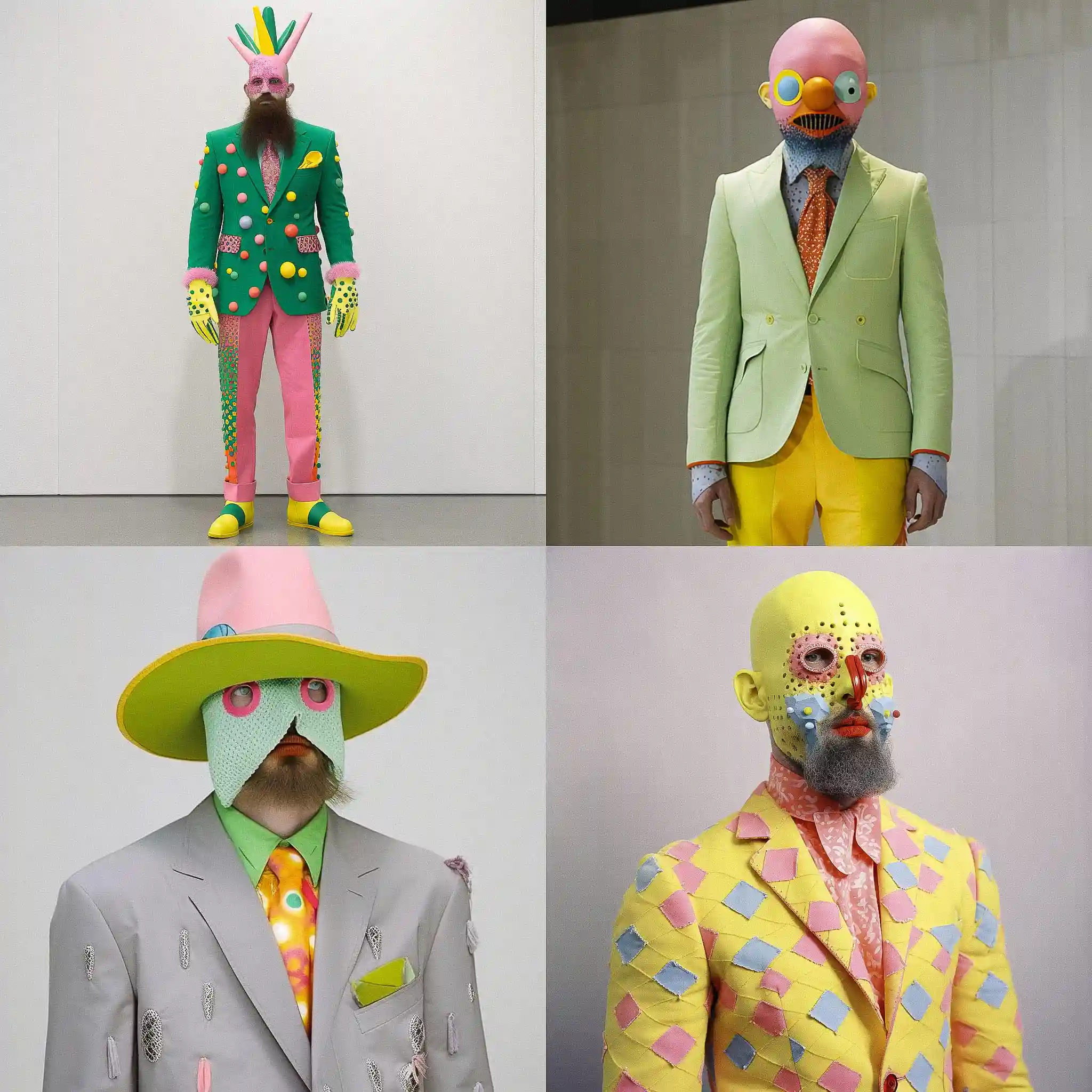 -瓦尔特·范贝伦东克 walter van beirendonck风格midjourney AI绘画作品