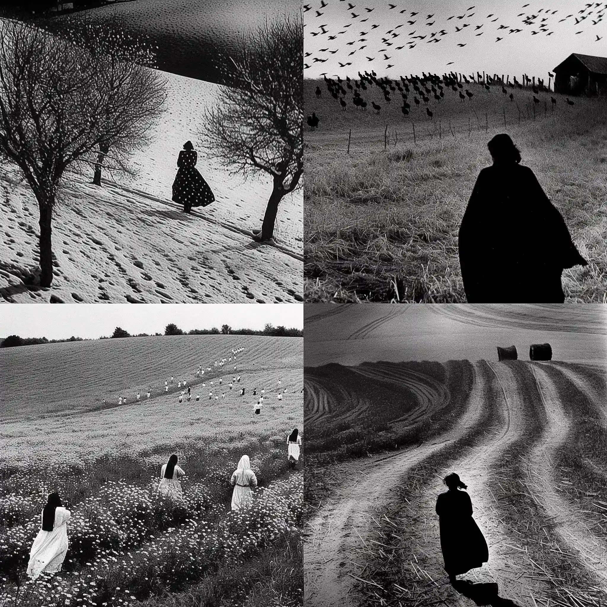 马里奥·贾科梅利 mario giacomelli风格midjourney AI绘画作品 -马里奥·贾科梅利 mario giacomelli风格midjourney AI绘画作品