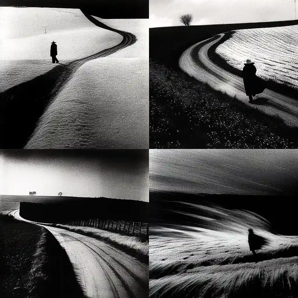 马里奥·贾科梅利 mario giacomelli风格midjourney AI绘画作品 -马里奥·贾科梅利 mario giacomelli风格midjourney AI绘画作品