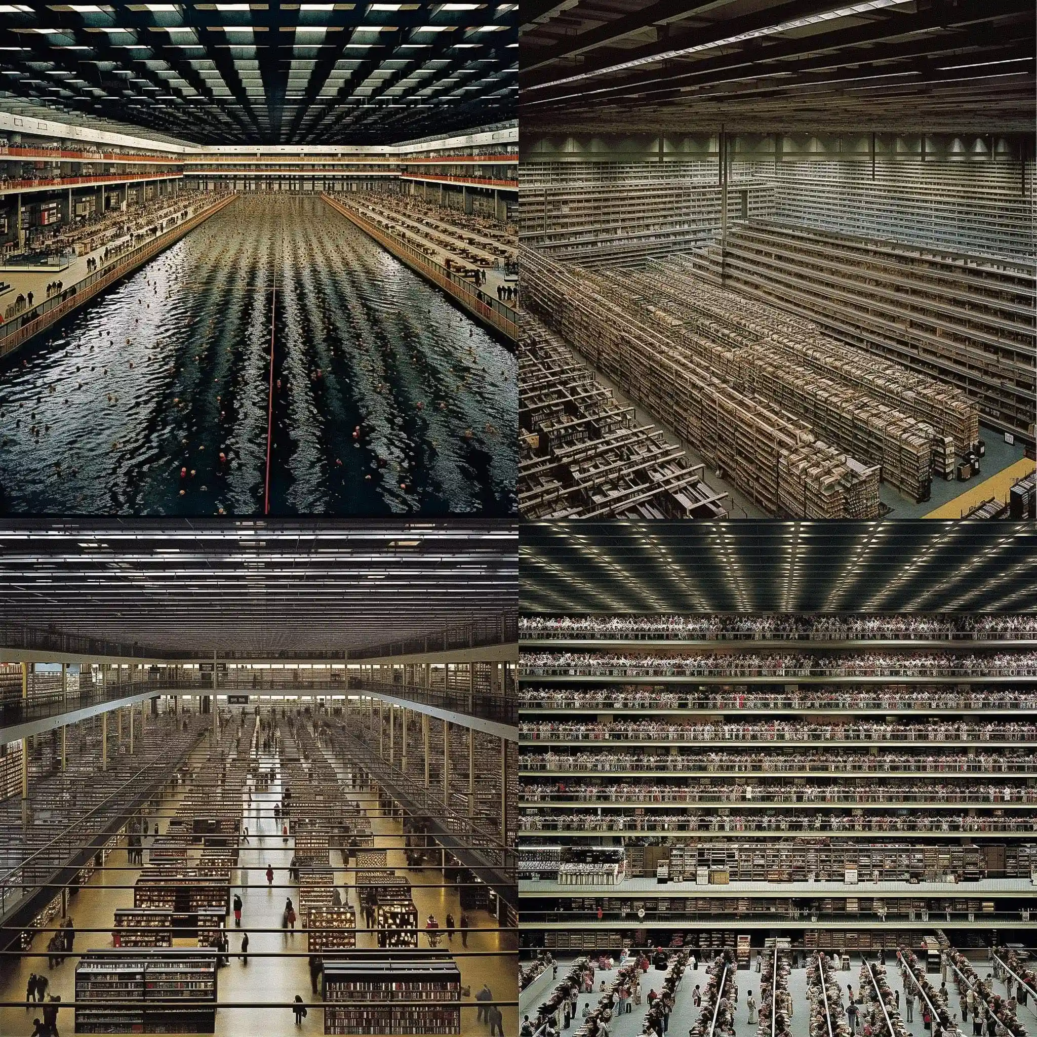 安德烈亚斯·古尔斯基 andreas gursky风格midjourney AI绘画作品 -安德烈亚斯·古尔斯基 andreas gursky风格midjourney AI绘画作品