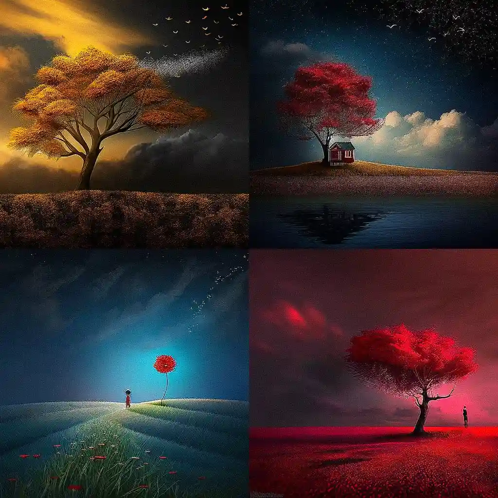 贝丝·哈米蒂 bess hamiti风格midjourney AI绘画作品 -贝丝·哈米蒂 bess hamiti风格midjourney AI绘画作品