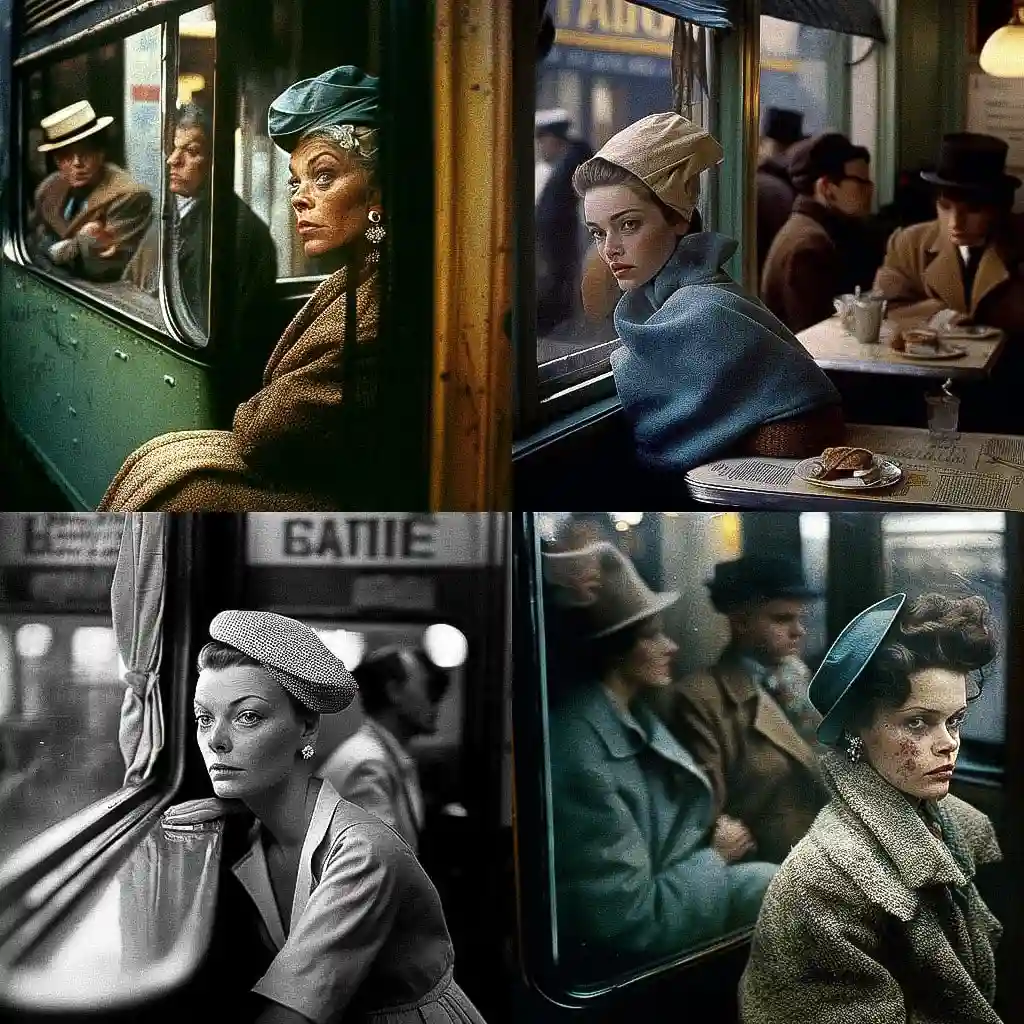 弗兰克·霍瓦特 frank horvat风格midjourney AI绘画作品 -弗兰克·霍瓦特 frank horvat风格midjourney AI绘画作品