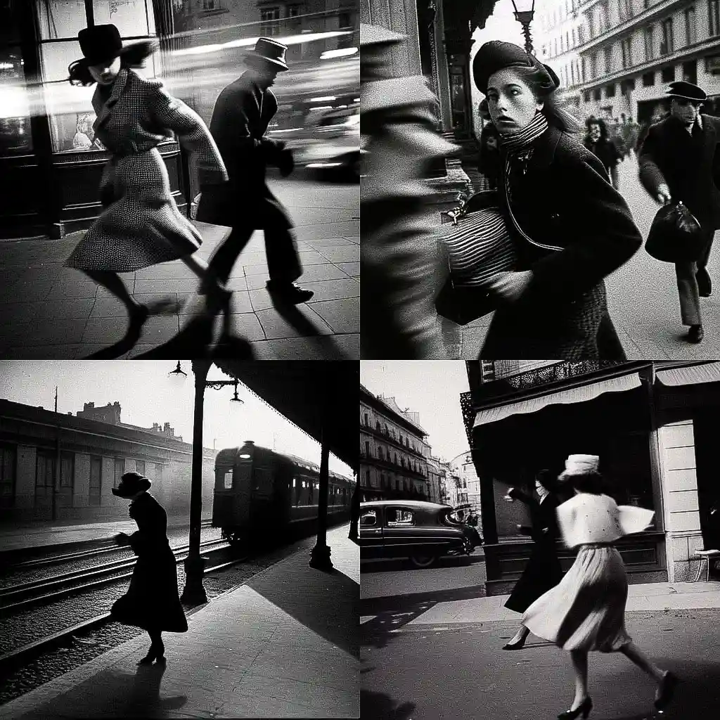 弗兰克·霍瓦特 frank horvat风格midjourney AI绘画作品 -弗兰克·霍瓦特 frank horvat风格midjourney AI绘画作品