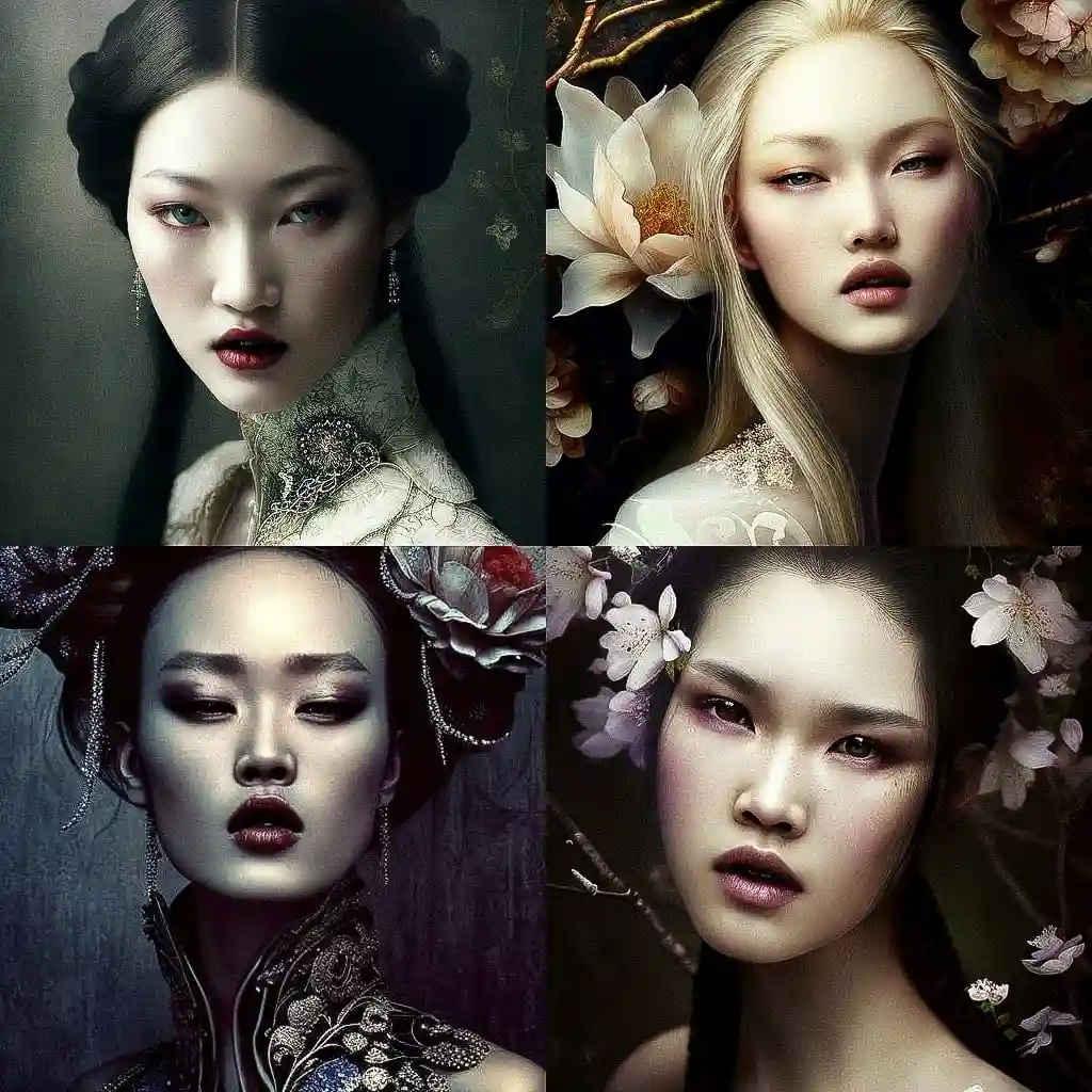 张晶娜 zhang jingna风格midjourney AI绘画作品 -张晶娜 zhang jingna风格midjourney AI绘画作品