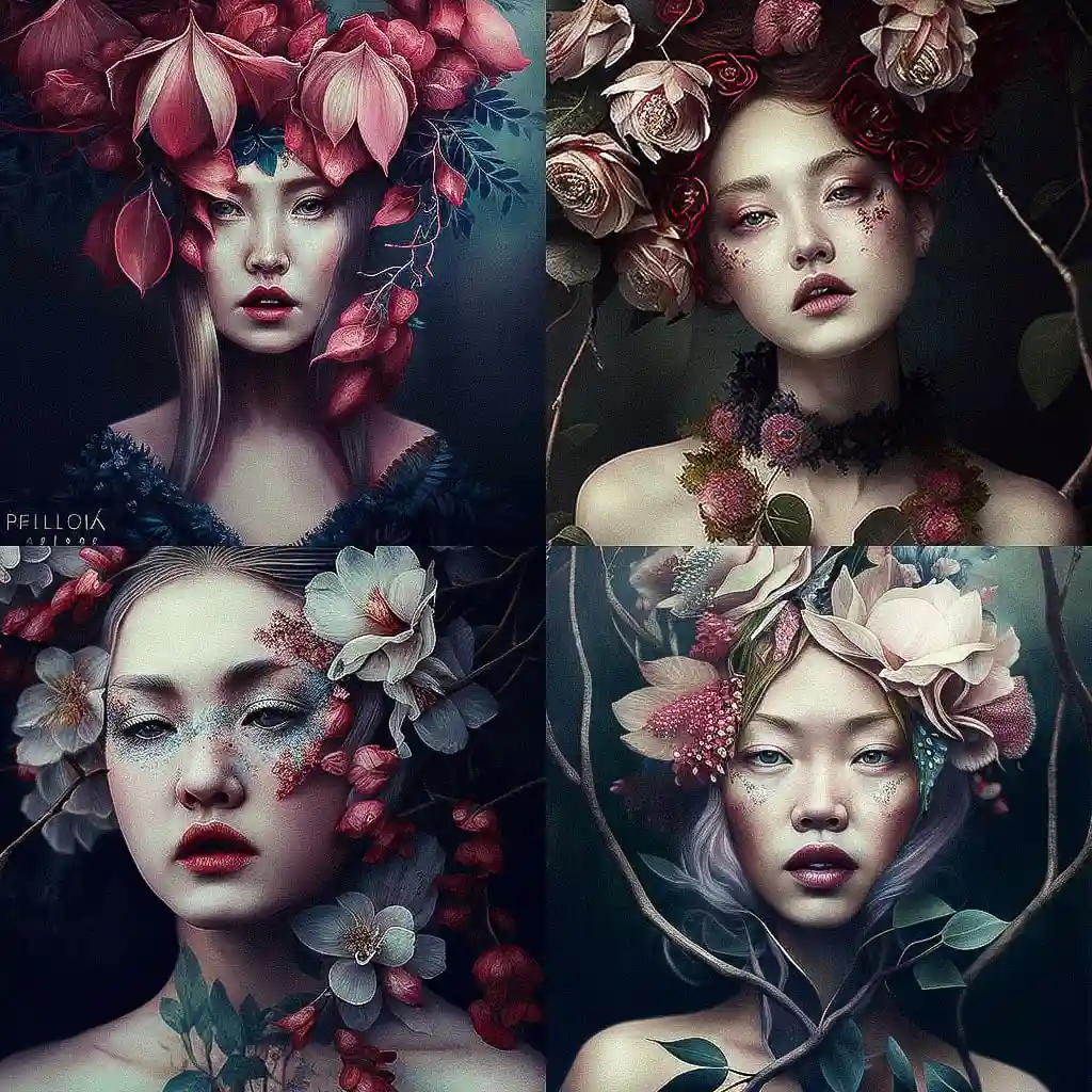 -贝拉·科塔克 bella kotak风格midjourney AI绘画作品