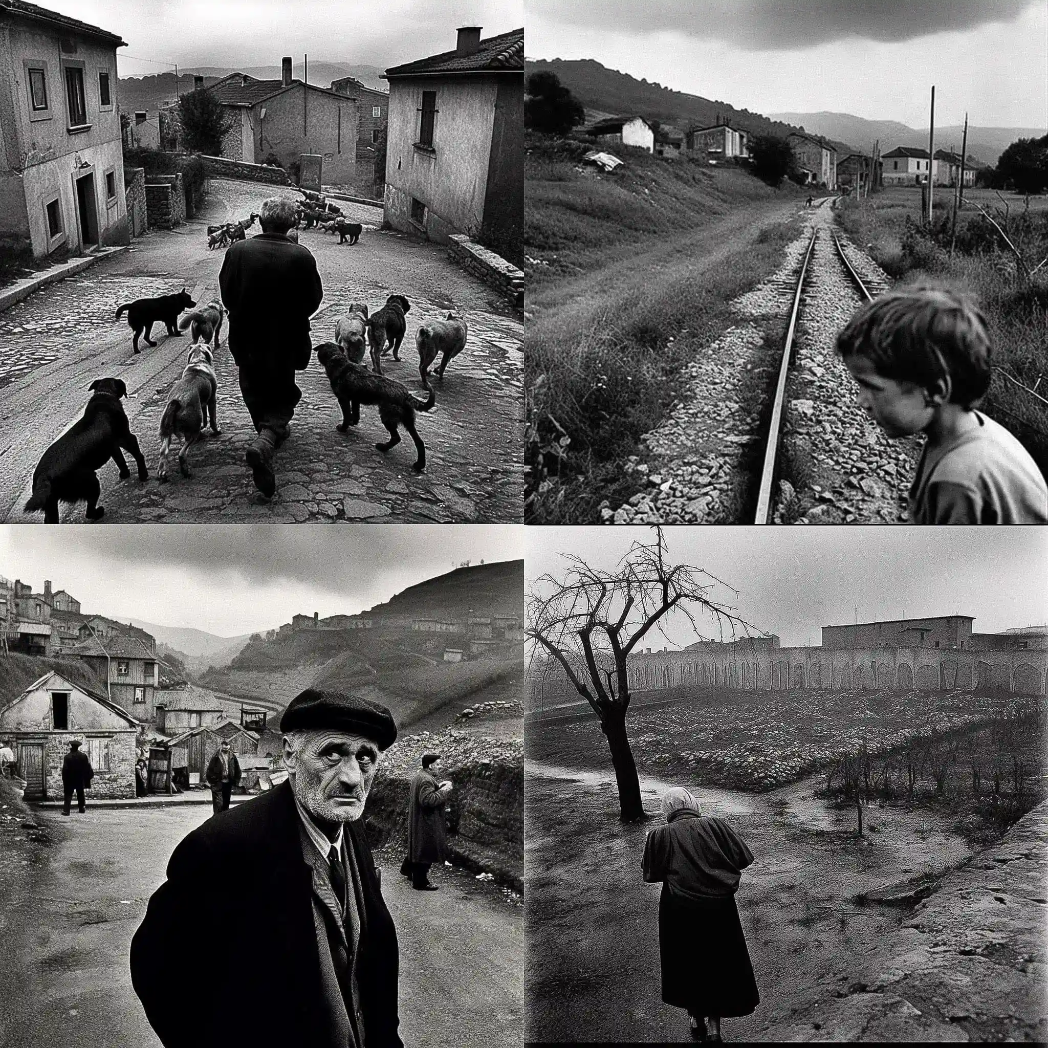 约瑟夫·库德尔卡 josef koudelka风格midjourney AI绘画作品 -约瑟夫·库德尔卡 josef koudelka风格midjourney AI绘画作品