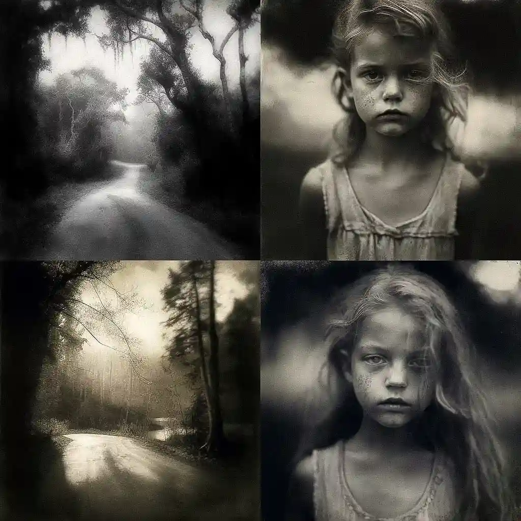 莎莉·曼恩 sally mann风格midjourney AI绘画作品 -莎莉·曼恩 sally mann风格midjourney AI绘画作品