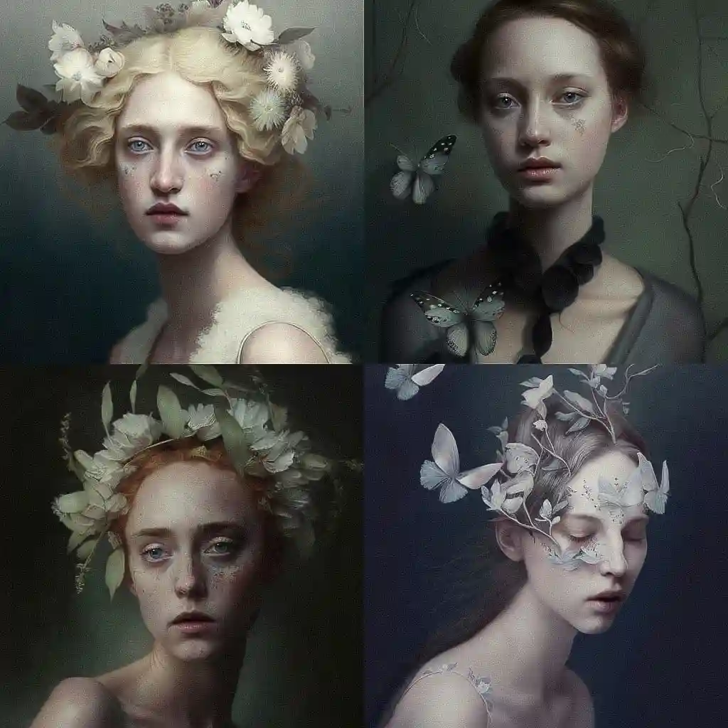 莫妮娅·梅尔罗 monia merlo风格midjourney AI绘画作品 -莫妮娅·梅尔罗 monia merlo风格midjourney AI绘画作品