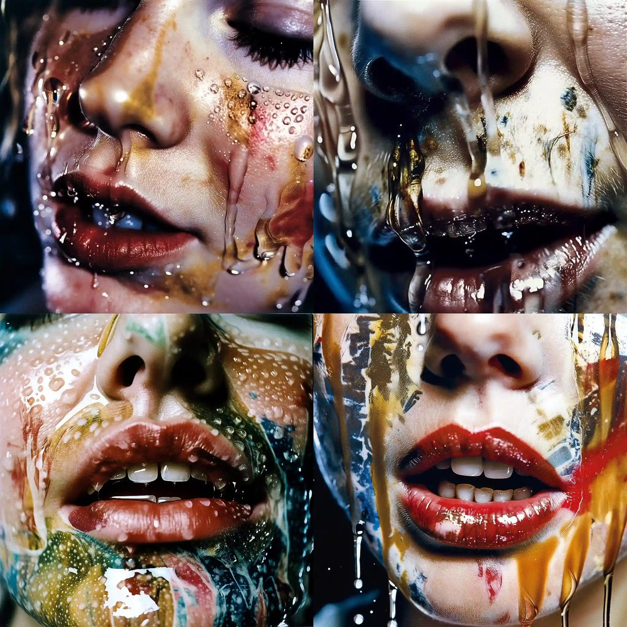玛丽莲·明特 marilyn minter风格midjourney AI绘画作品 -玛丽莲·明特 marilyn minter风格midjourney AI绘画作品