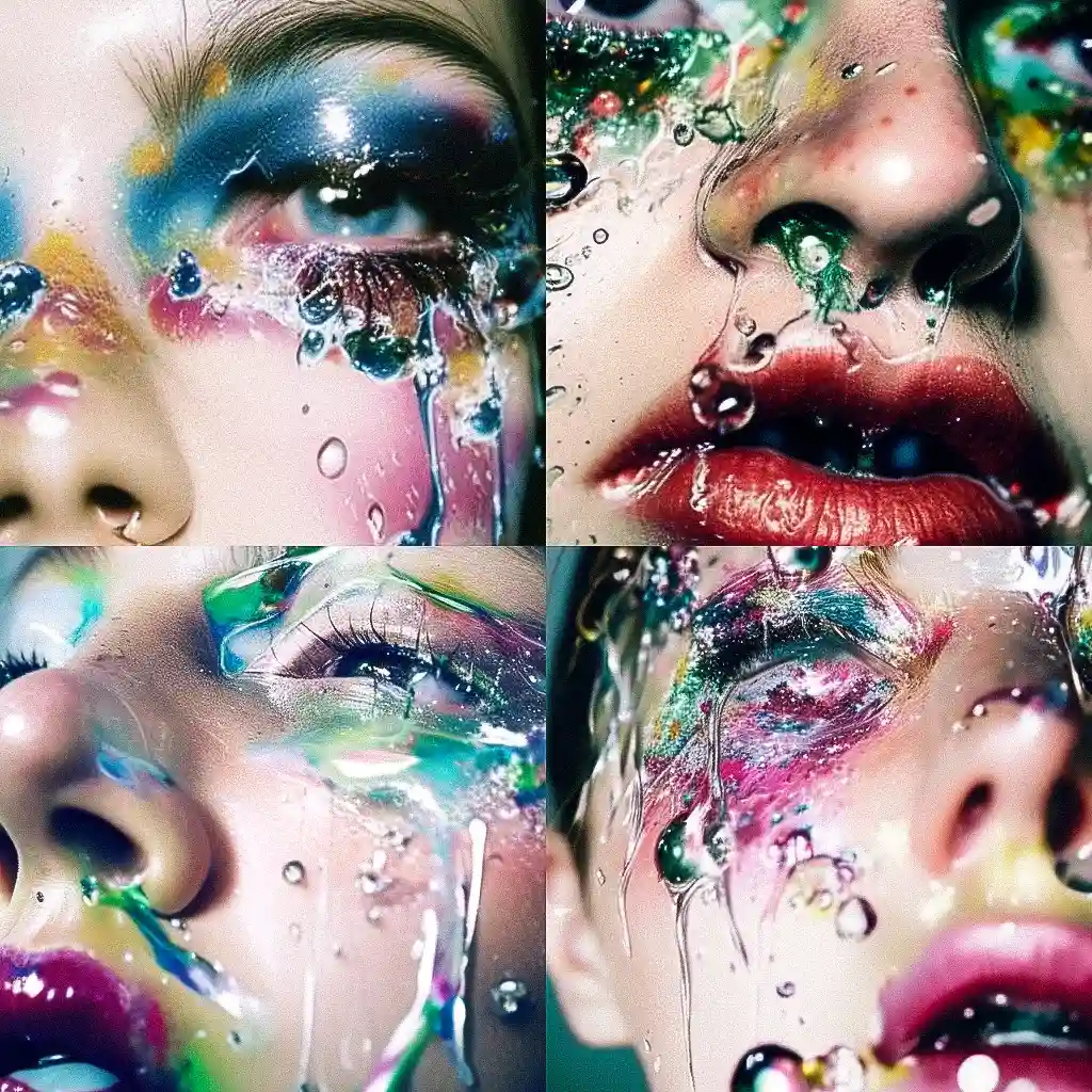 玛丽莲·明特 marilyn minter风格midjourney AI绘画作品 -玛丽莲·明特 marilyn minter风格midjourney AI绘画作品