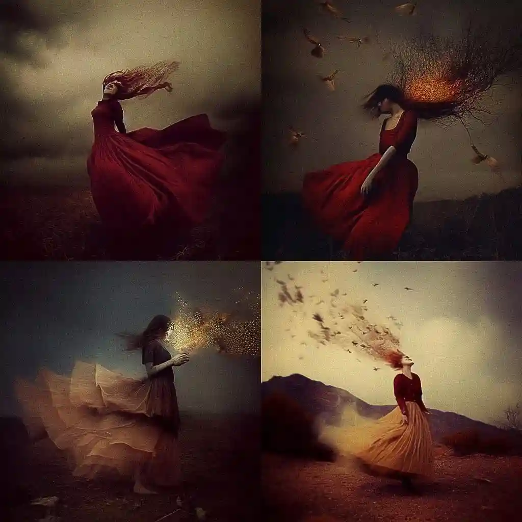 布鲁克·沙登 brooke shaden风格midjourney AI绘画作品 -布鲁克·沙登 brooke shaden风格midjourney AI绘画作品