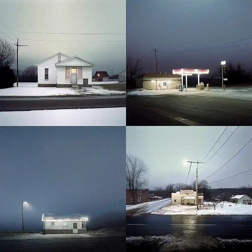 亚力克·索思 alec soth风格midjourney AI绘画作品 -亚力克·索思 alec soth风格midjourney AI绘画作品