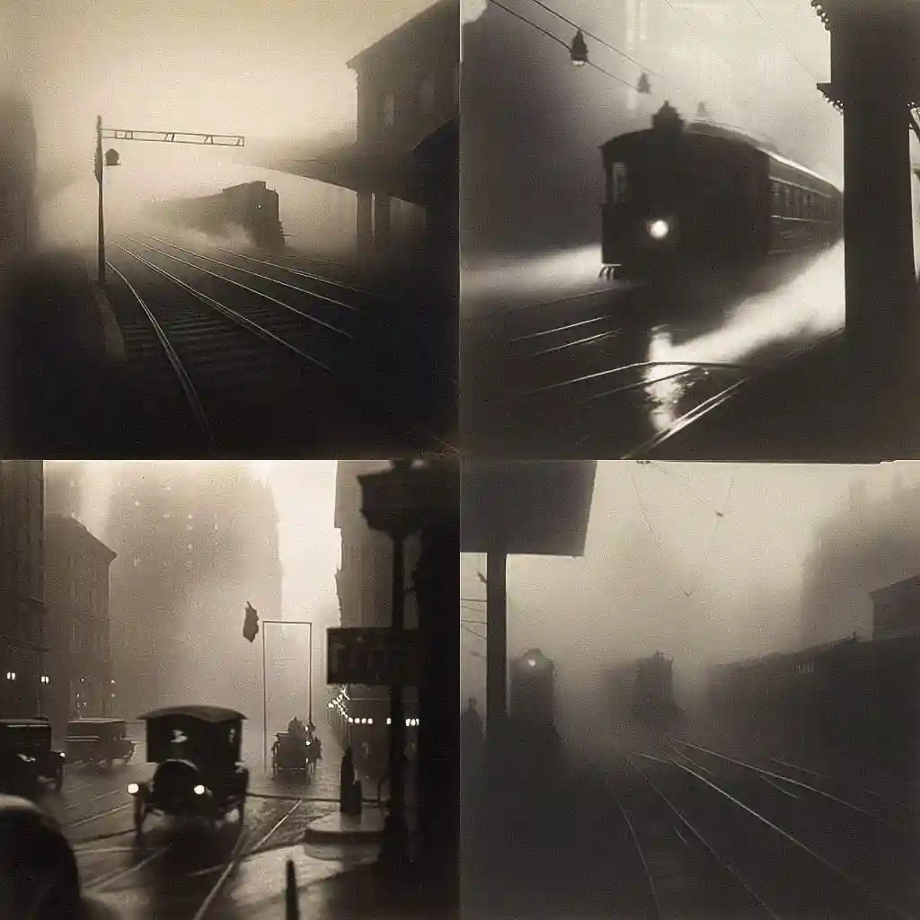 阿尔弗雷德·斯蒂格利兹 alfred stieglitz风格midjourney AI绘画作品 -阿尔弗雷德·斯蒂格利兹 alfred stieglitz风格midjourney AI绘画作品