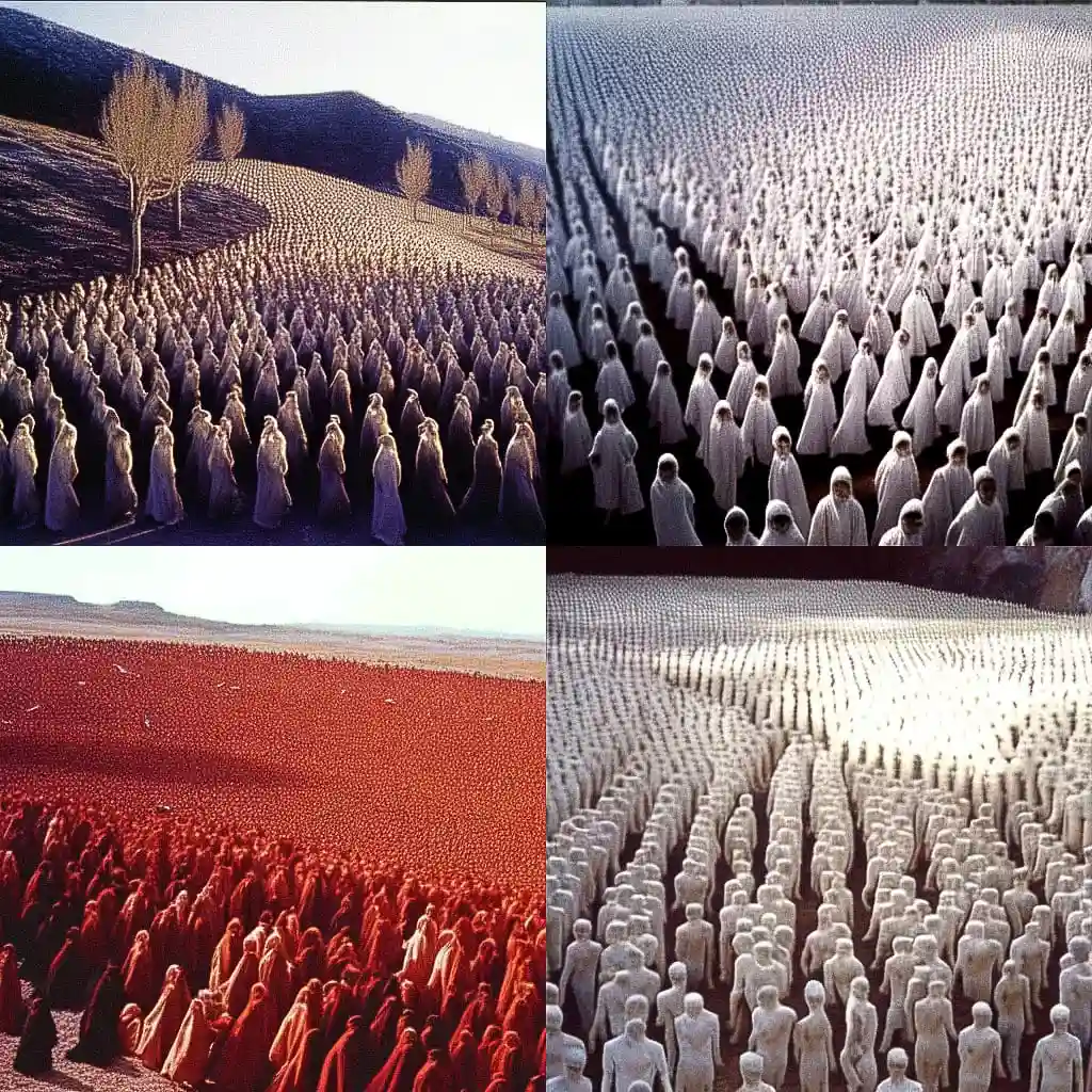 斯宾塞·图尼克 spencer tunick风格midjourney AI绘画作品 -斯宾塞·图尼克 spencer tunick风格midjourney AI绘画作品