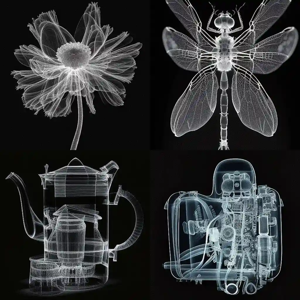 -尼克·维西 nick veasey风格midjourney AI绘画作品