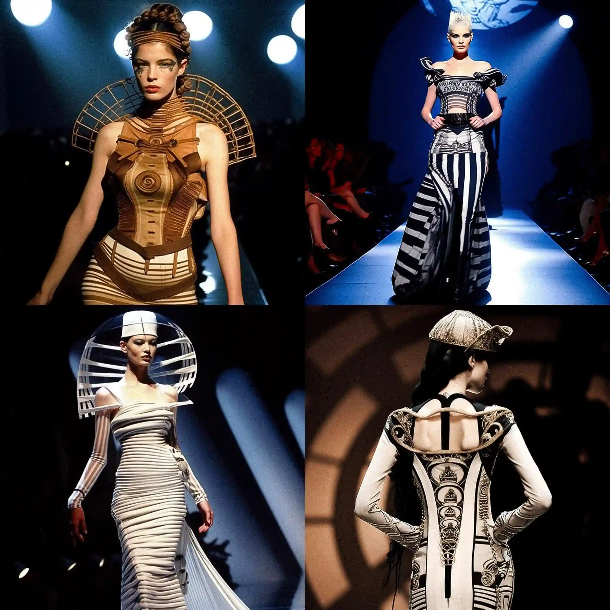 纪梵希 jean paul gaultier风格midjourney AI绘画作品 -纪梵希 jean paul gaultier风格midjourney AI绘画作品