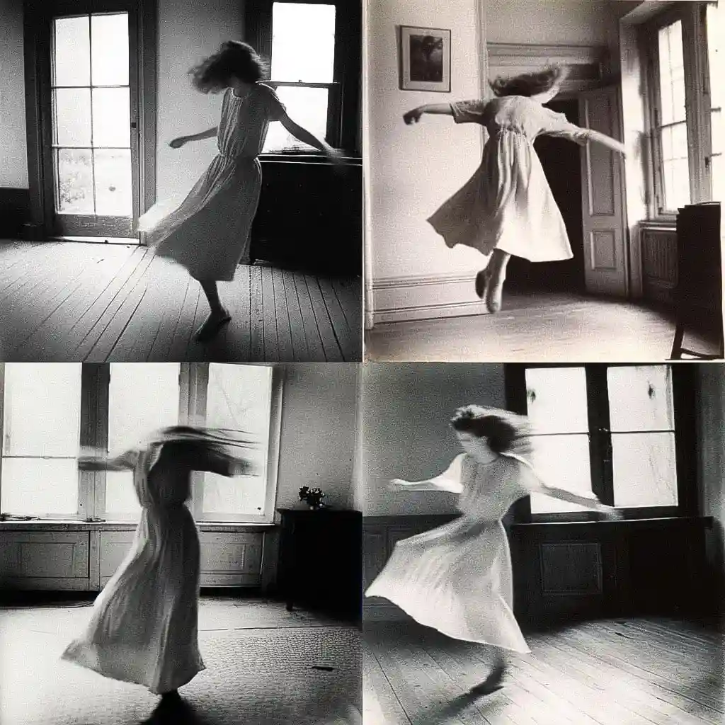 -弗朗西斯卡·伍德曼 francesca woodman风格midjourney AI绘画作品