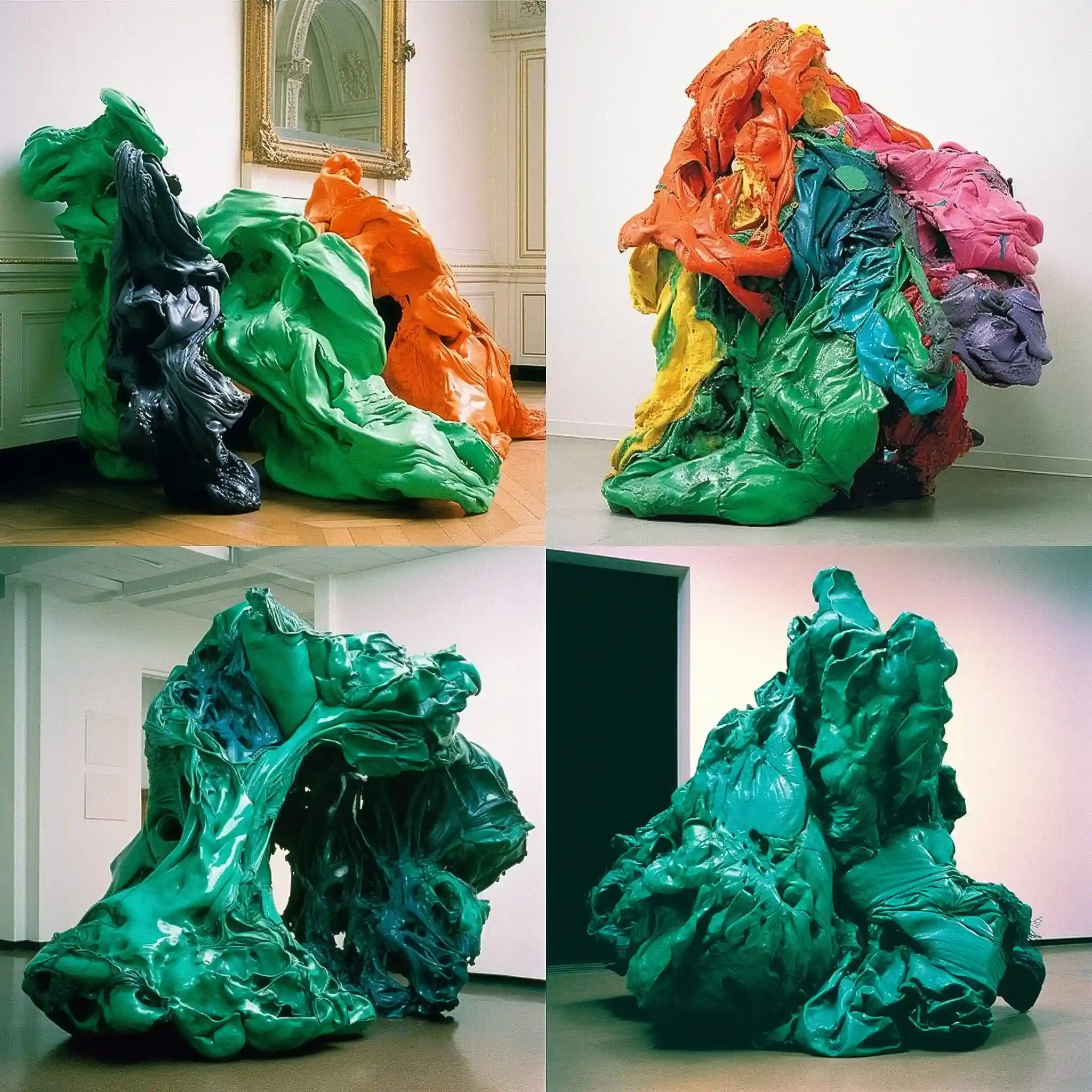 林达·本格利斯 lynda benglis风格midjourney AI绘画作品 -林达·本格利斯 lynda benglis风格midjourney AI绘画作品