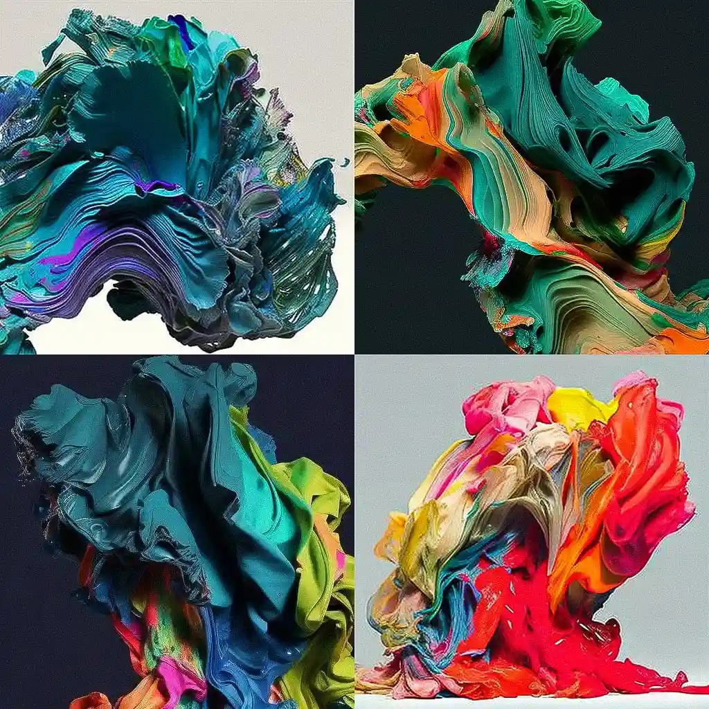林达·本格利斯 lynda benglis风格midjourney AI绘画作品 -林达·本格利斯 lynda benglis风格midjourney AI绘画作品