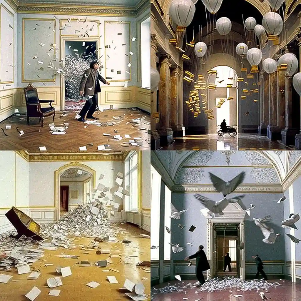 毛里齐奥·卡特兰 maurizio cattelan风格midjourney AI绘画作品 -毛里齐奥·卡特兰 maurizio cattelan风格midjourney AI绘画作品