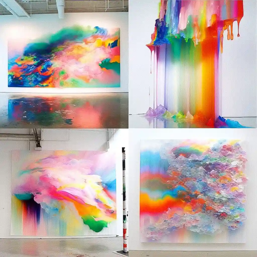 丹·科伦 dan colen风格midjourney AI绘画作品 -丹·科伦 dan colen风格midjourney AI绘画作品