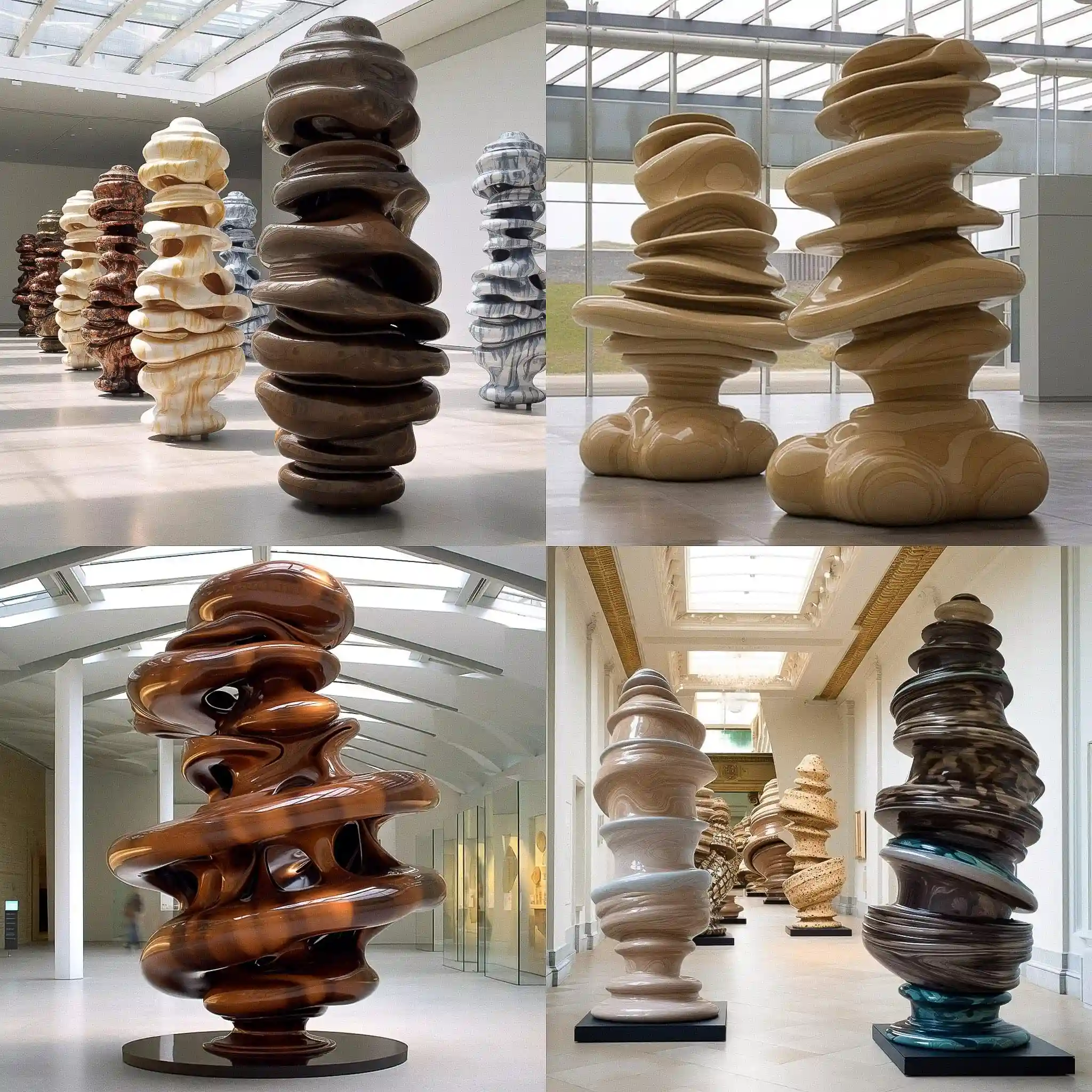 -托尼·克拉格 tony cragg风格midjourney AI绘画作品