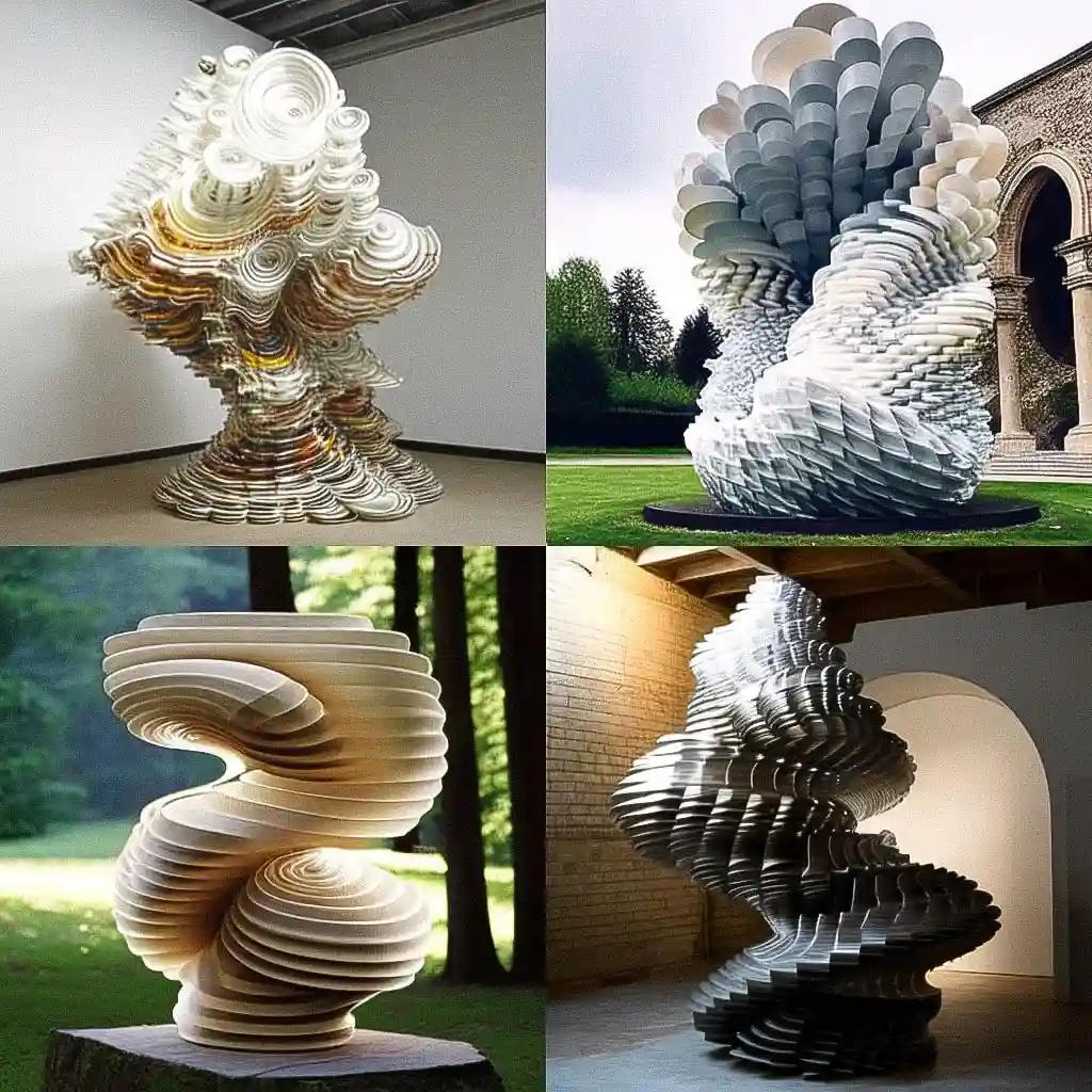 -托尼·克拉格 tony cragg风格midjourney AI绘画作品