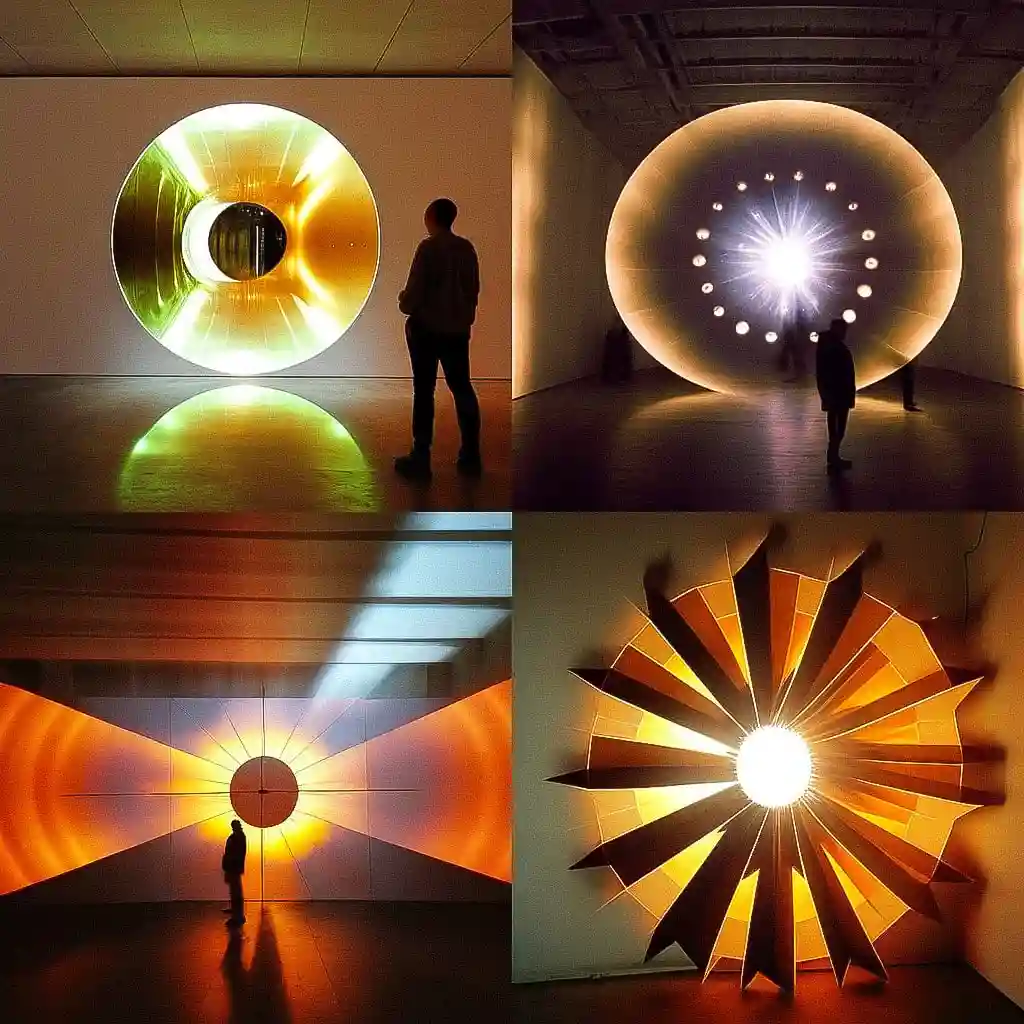 -奥拉弗·埃利亚松 olafur eliasson风格midjourney AI绘画作品