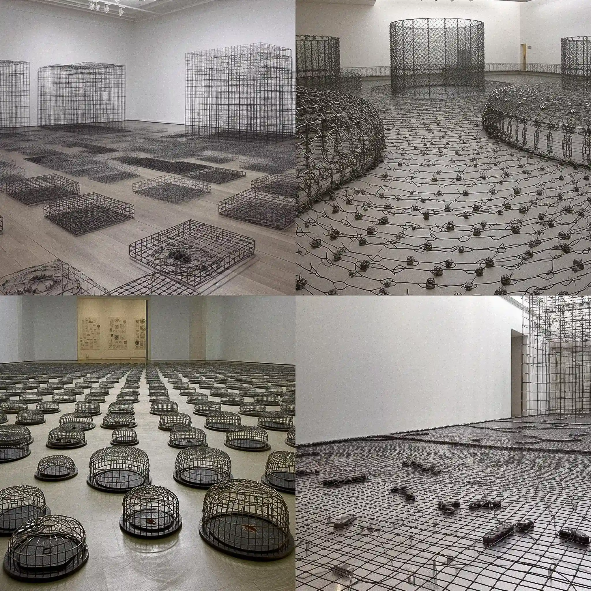 莫娜·哈图姆 mona hatoum风格midjourney AI绘画作品 -莫娜·哈图姆 mona hatoum风格midjourney AI绘画作品