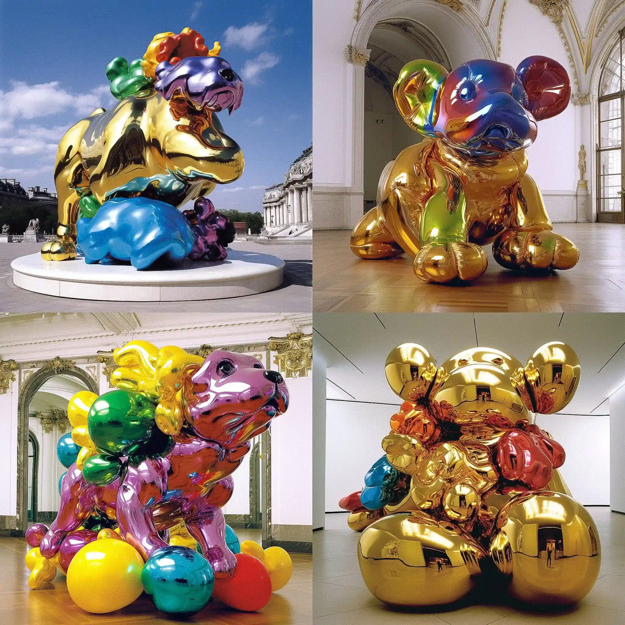 -杰夫·昆斯 jeff koons风格midjourney AI绘画作品