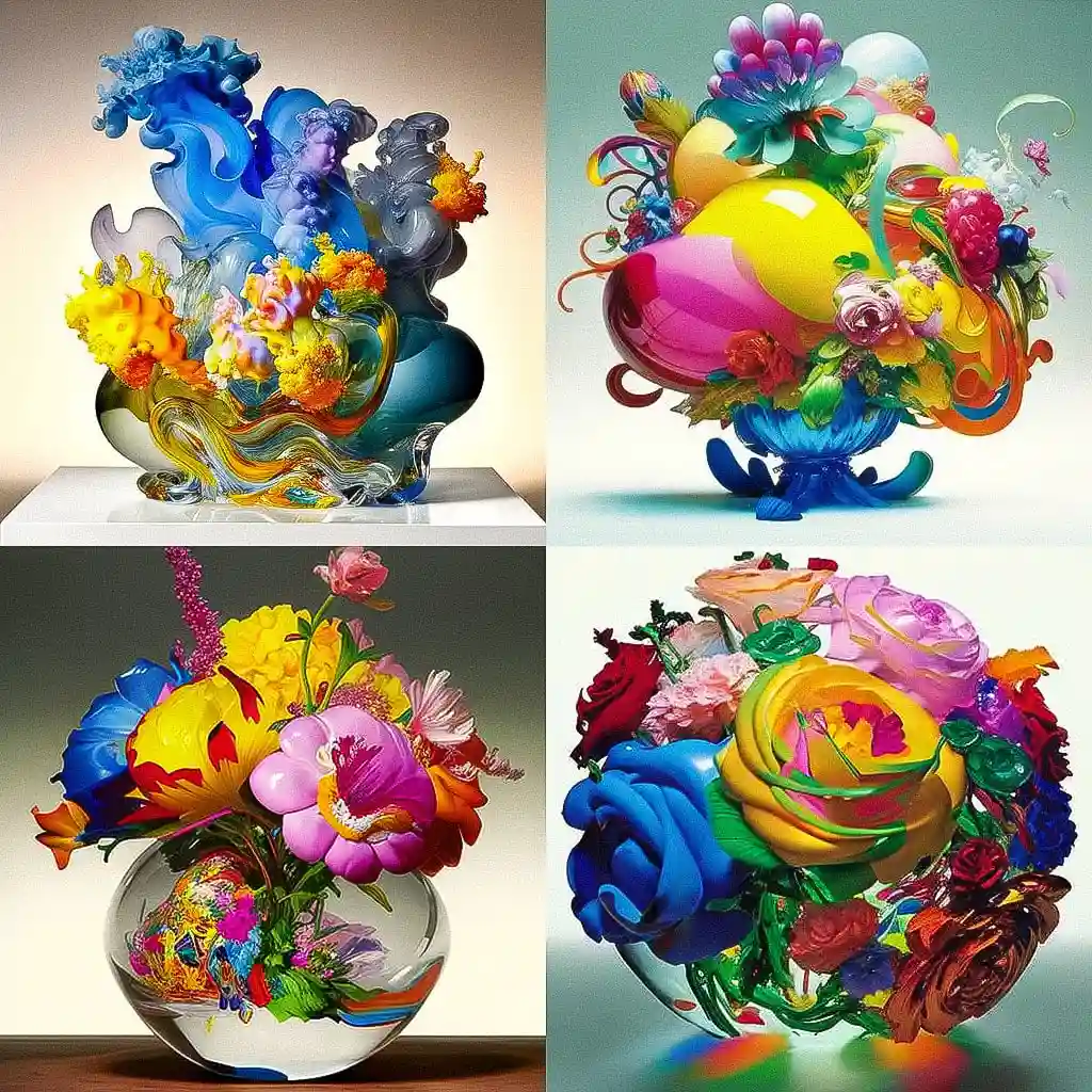 -杰夫·昆斯 jeff koons风格midjourney AI绘画作品