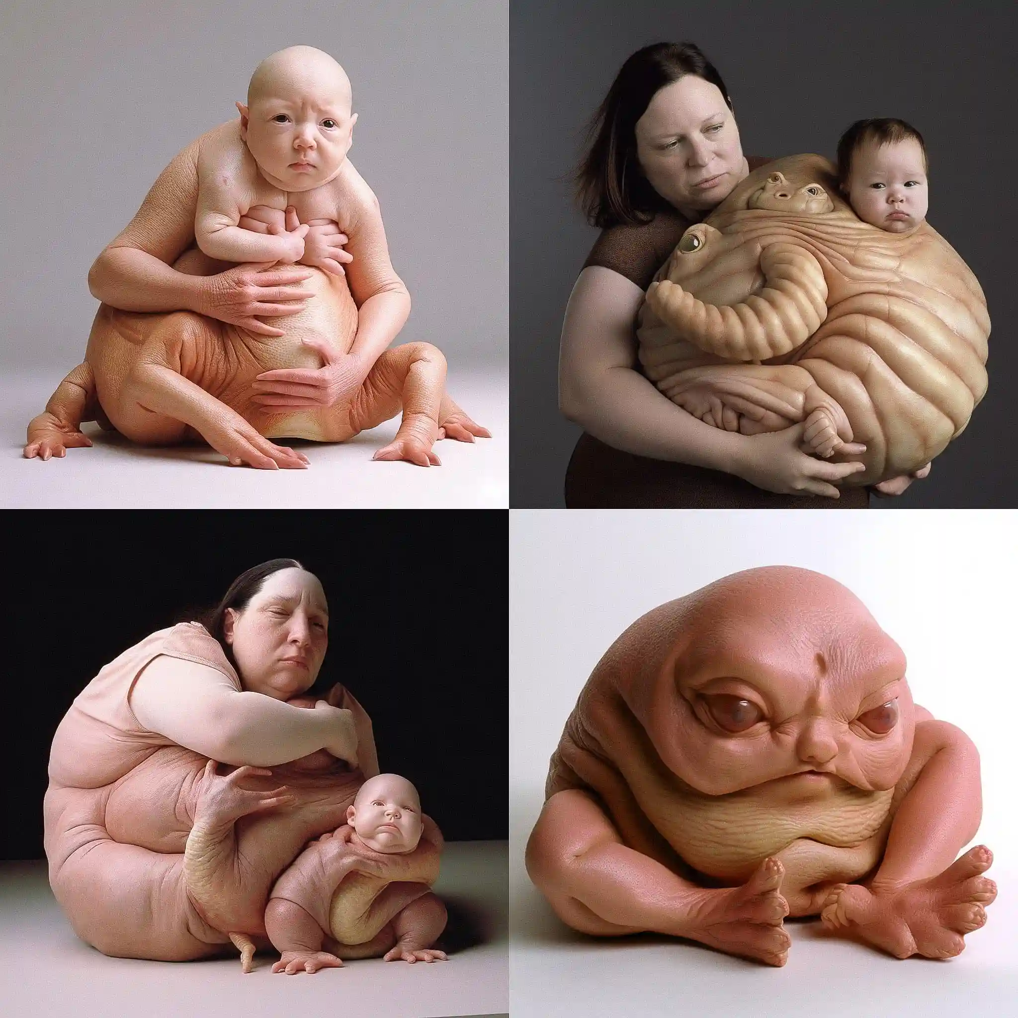 帕特里夏·皮奇尼尼 patricia piccinini风格midjourney AI绘画作品 -帕特里夏·皮奇尼尼 patricia piccinini风格midjourney AI绘画作品