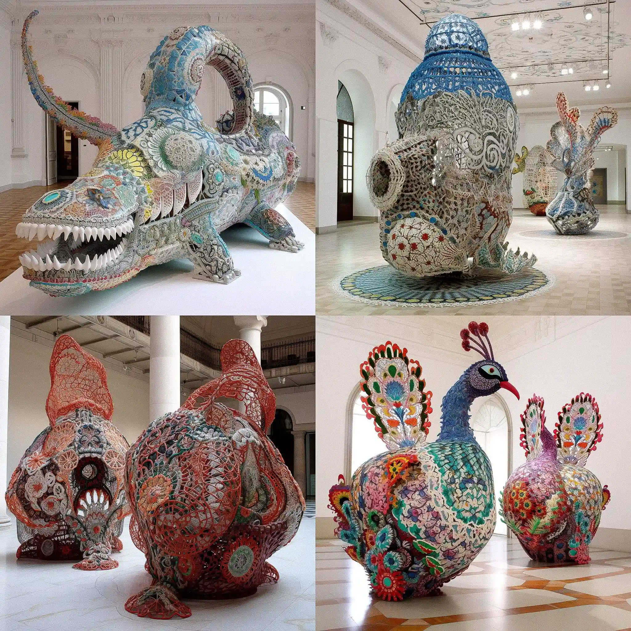 -琼娜·瓦斯孔塞洛斯 joana vasconcelos风格midjourney AI绘画作品