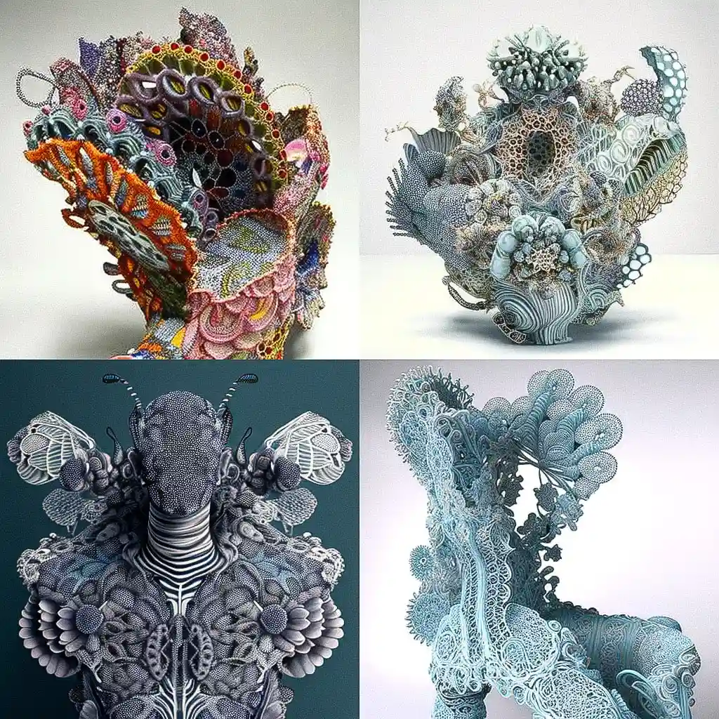 -琼娜·瓦斯孔塞洛斯 joana vasconcelos风格midjourney AI绘画作品