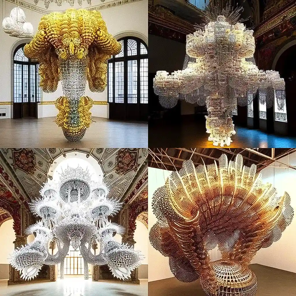 -琼娜·瓦斯孔塞洛斯 joana vasconcelos风格midjourney AI绘画作品