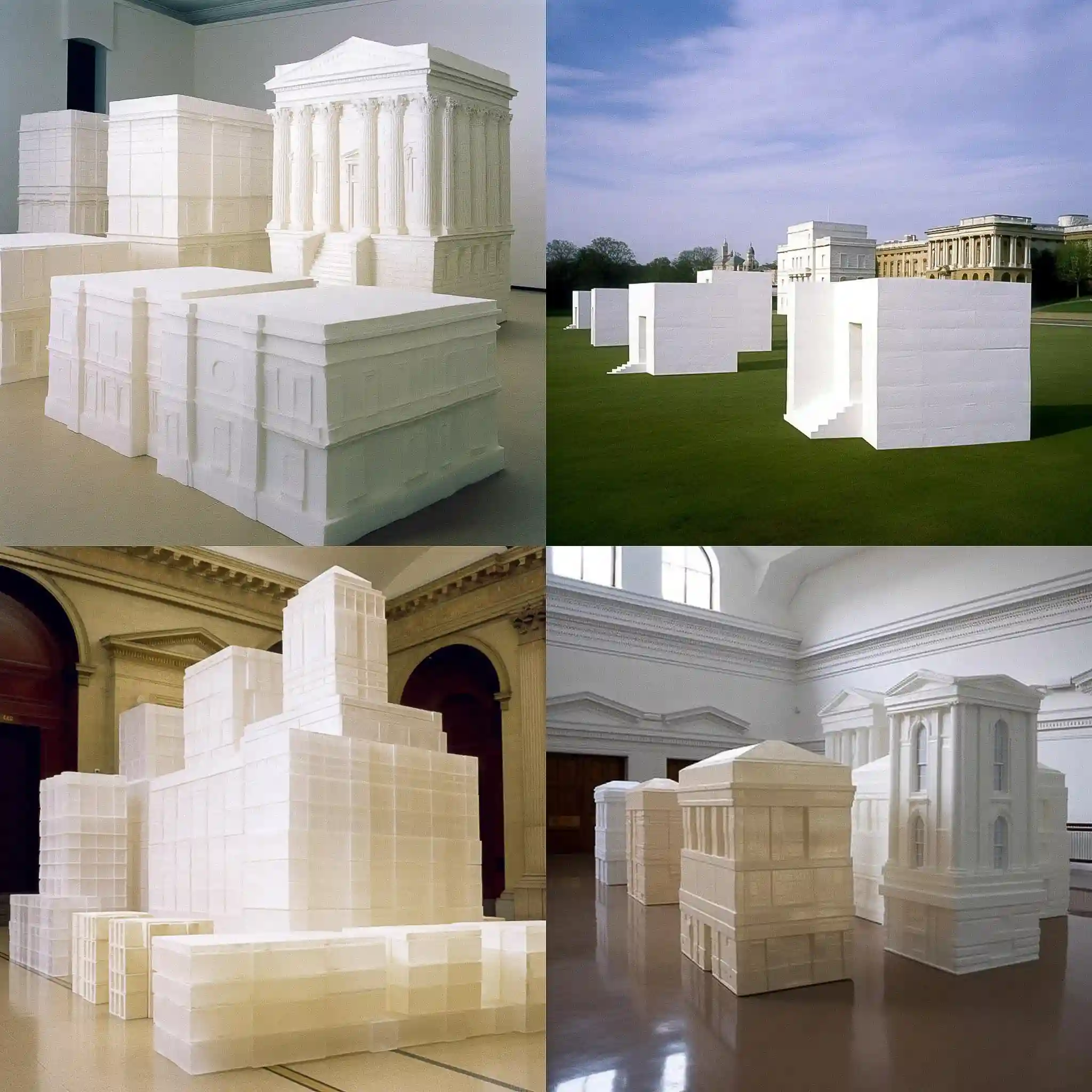 -瑞秋·怀特里德 rachel whiteread风格midjourney AI绘画作品