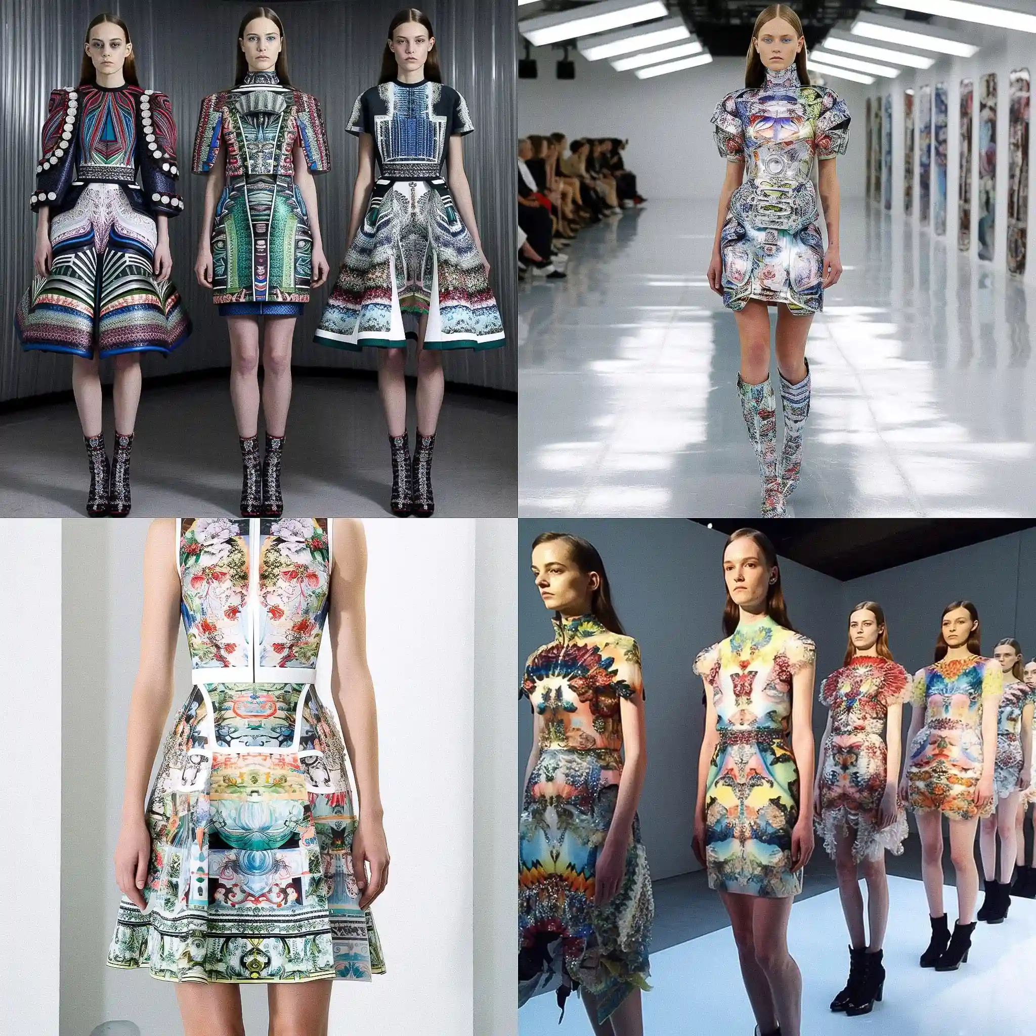 -玛丽·卡特兰佐 mary katrantzou风格midjourney AI绘画作品