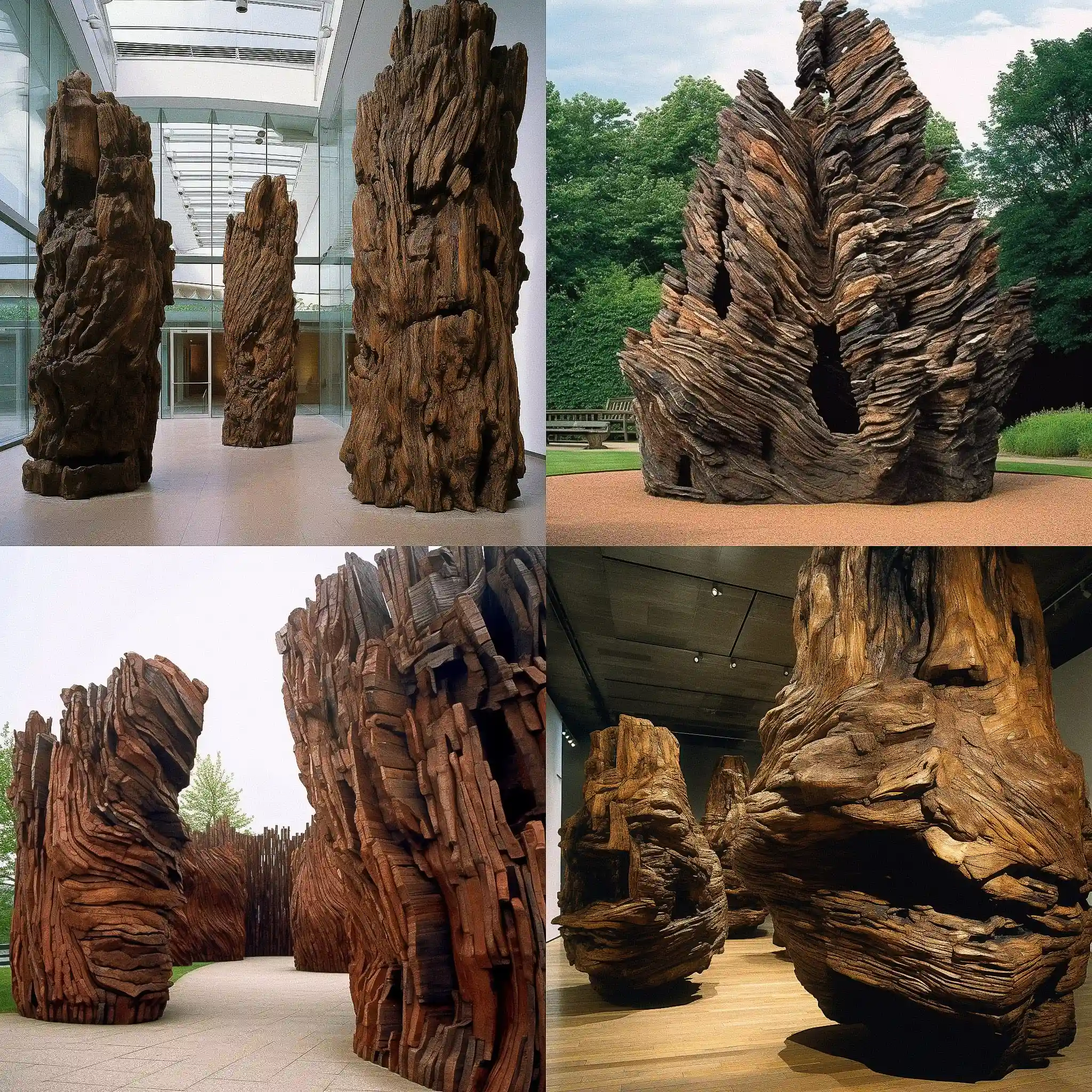 -乌苏拉·冯·里丁斯瓦德 ursula von rydingsvard风格midjourney AI绘画作品