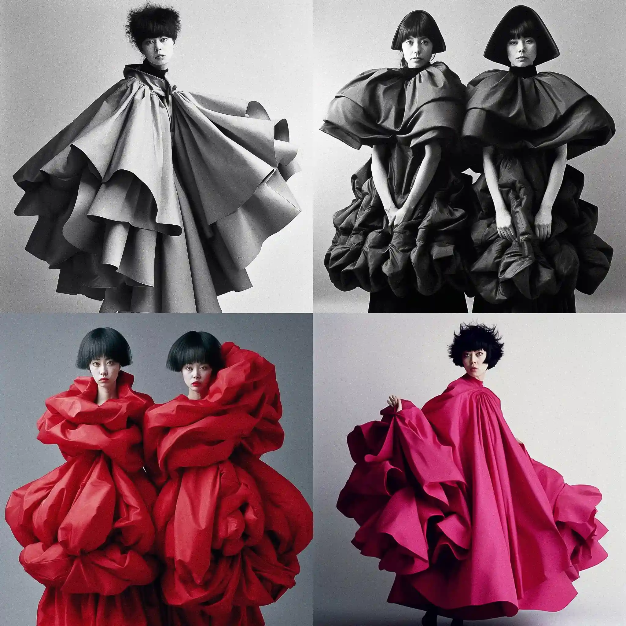 -川久保玲 rei kawakubo风格midjourney AI绘画作品